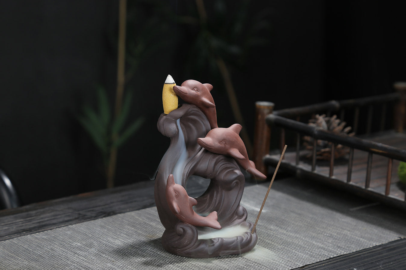 Dolphin Backflow Incense Burner - Rivendell Shop