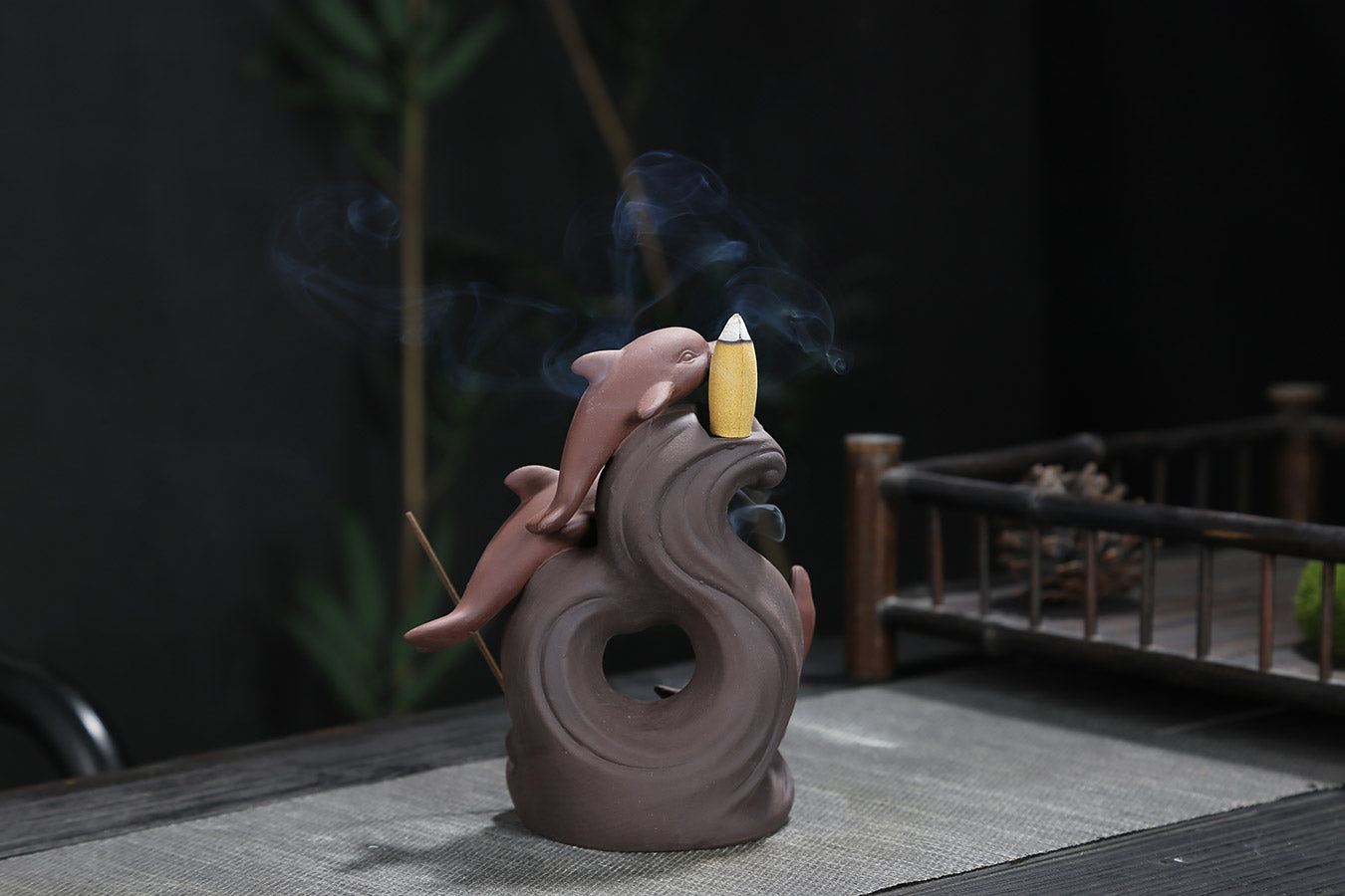 Dolphin Backflow Incense Burner - Rivendell Shop