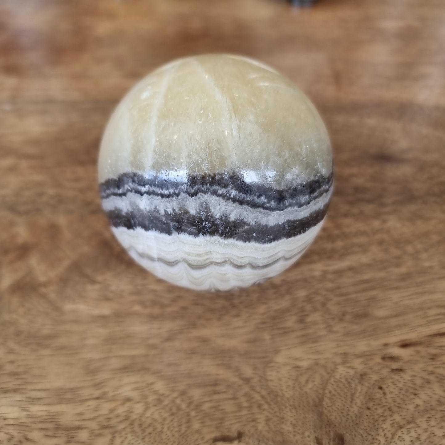 Zebra calcite sphere - Rivendell Shop