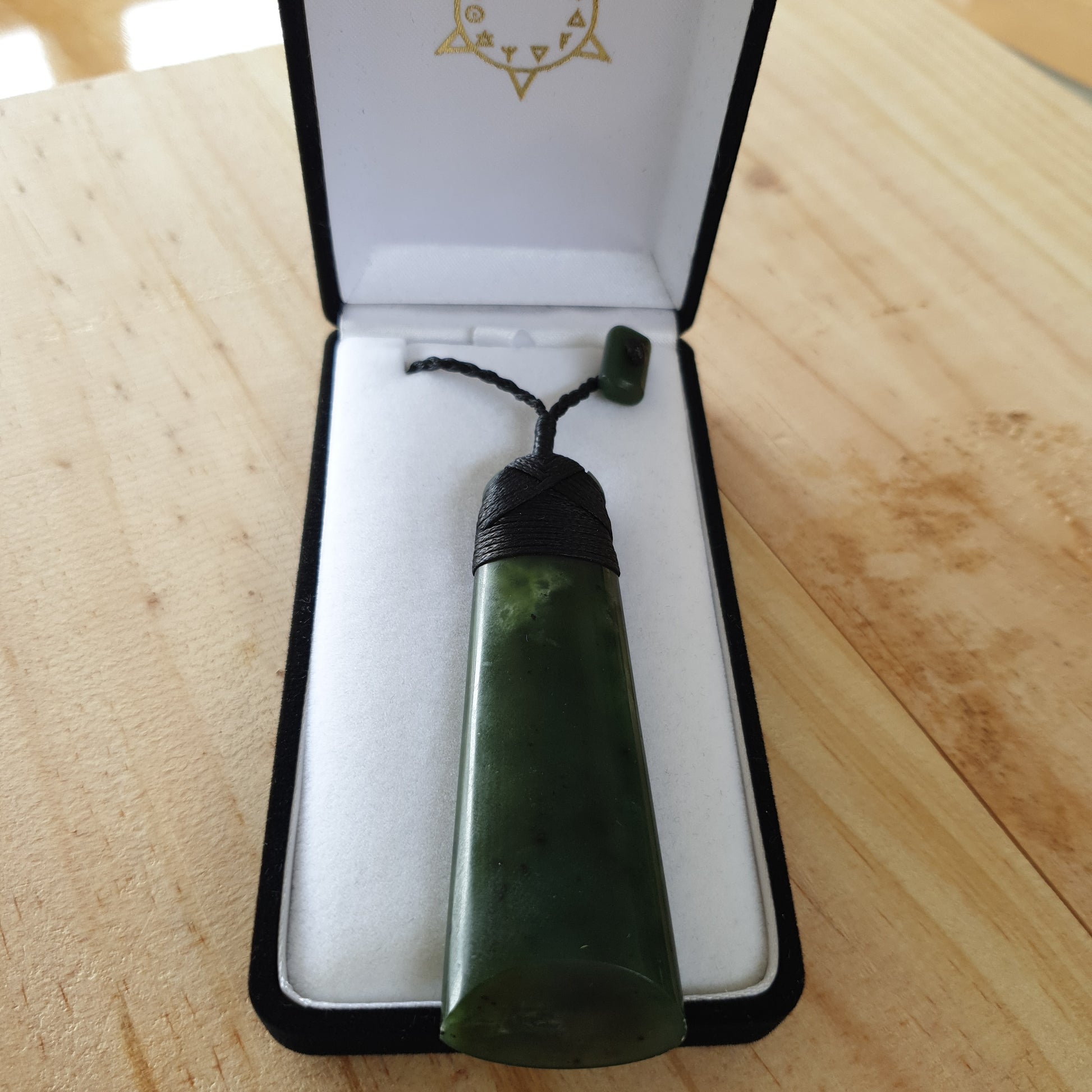 Large Greenstone Toki Pendant 80x25mm - Rivendell Shop