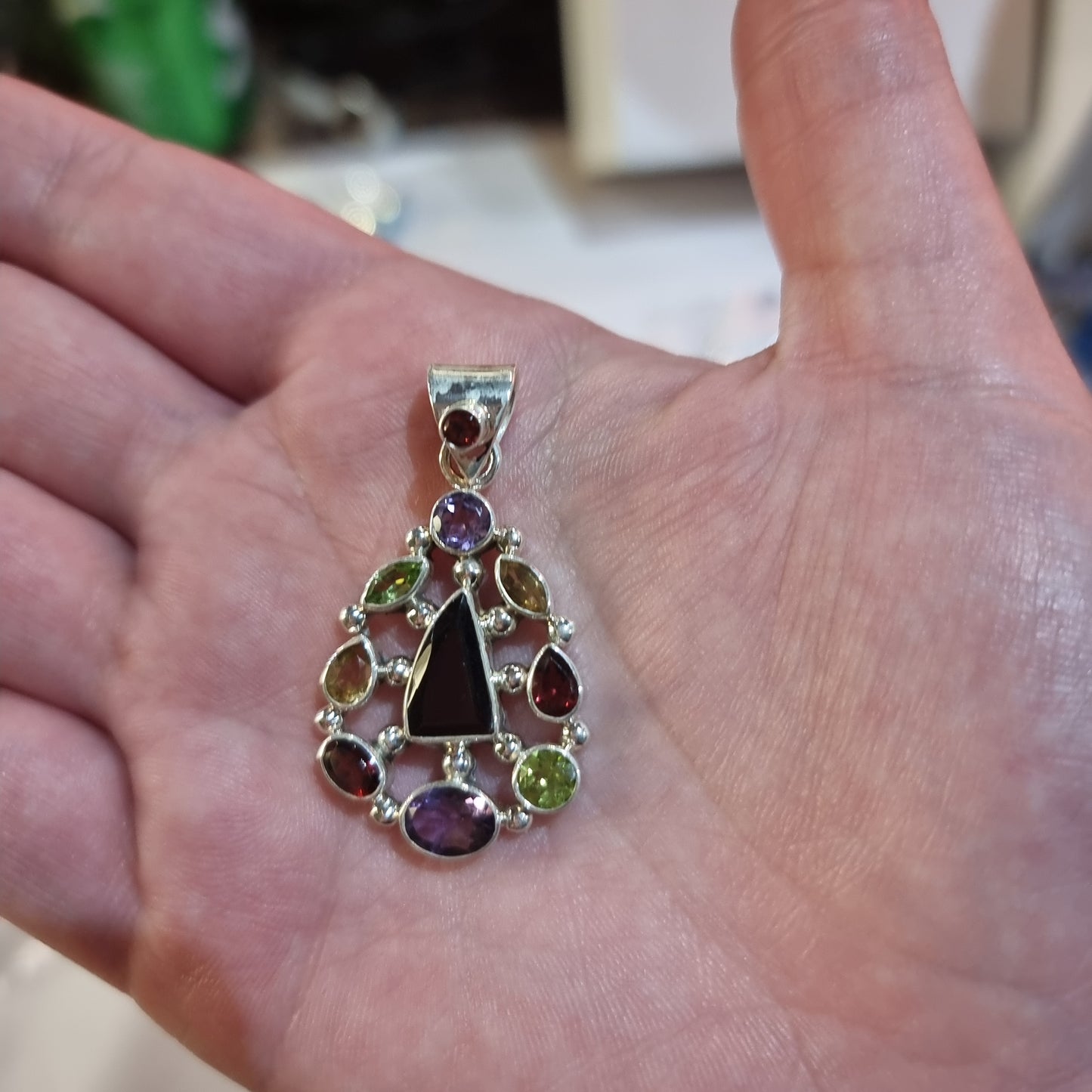 Sterling silver chakra pendant - Rivendell Shop