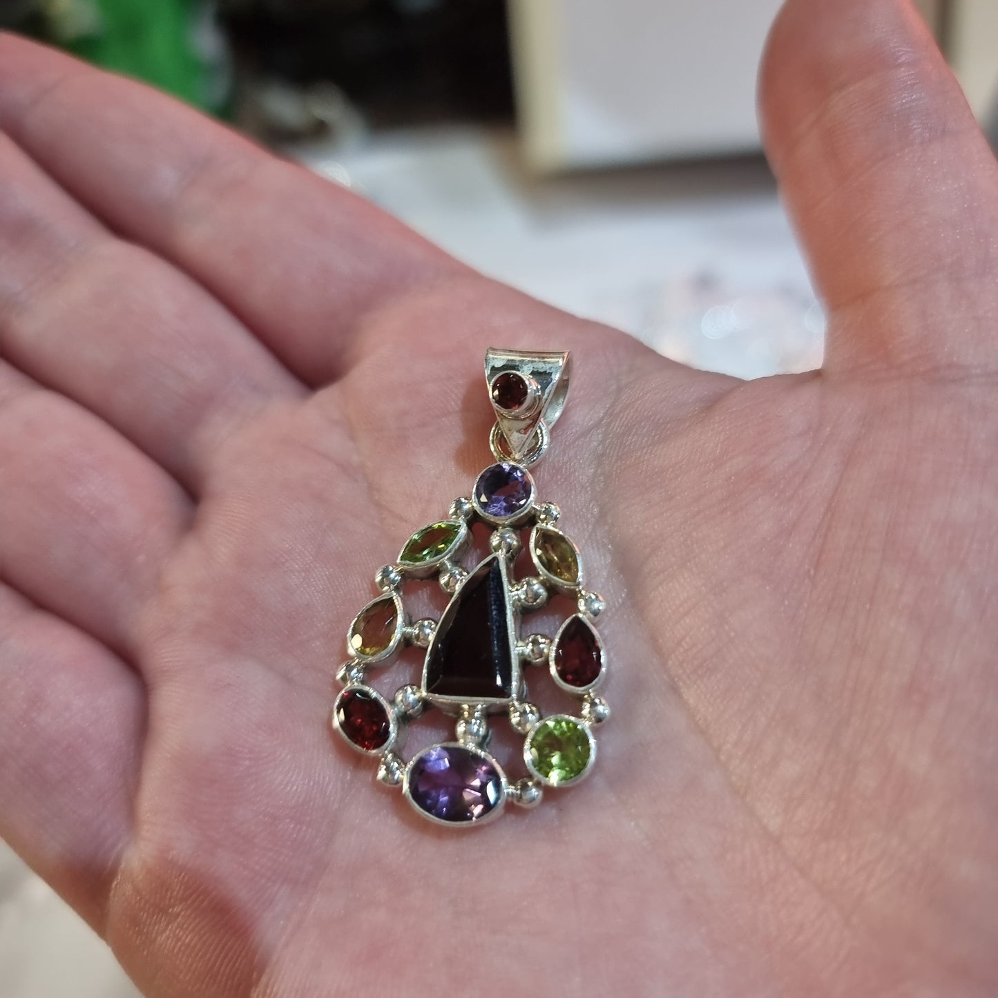 Sterling silver chakra pendant - Rivendell Shop