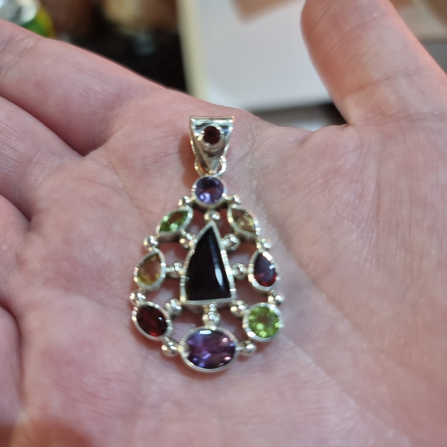 Sterling silver chakra pendant - Rivendell Shop