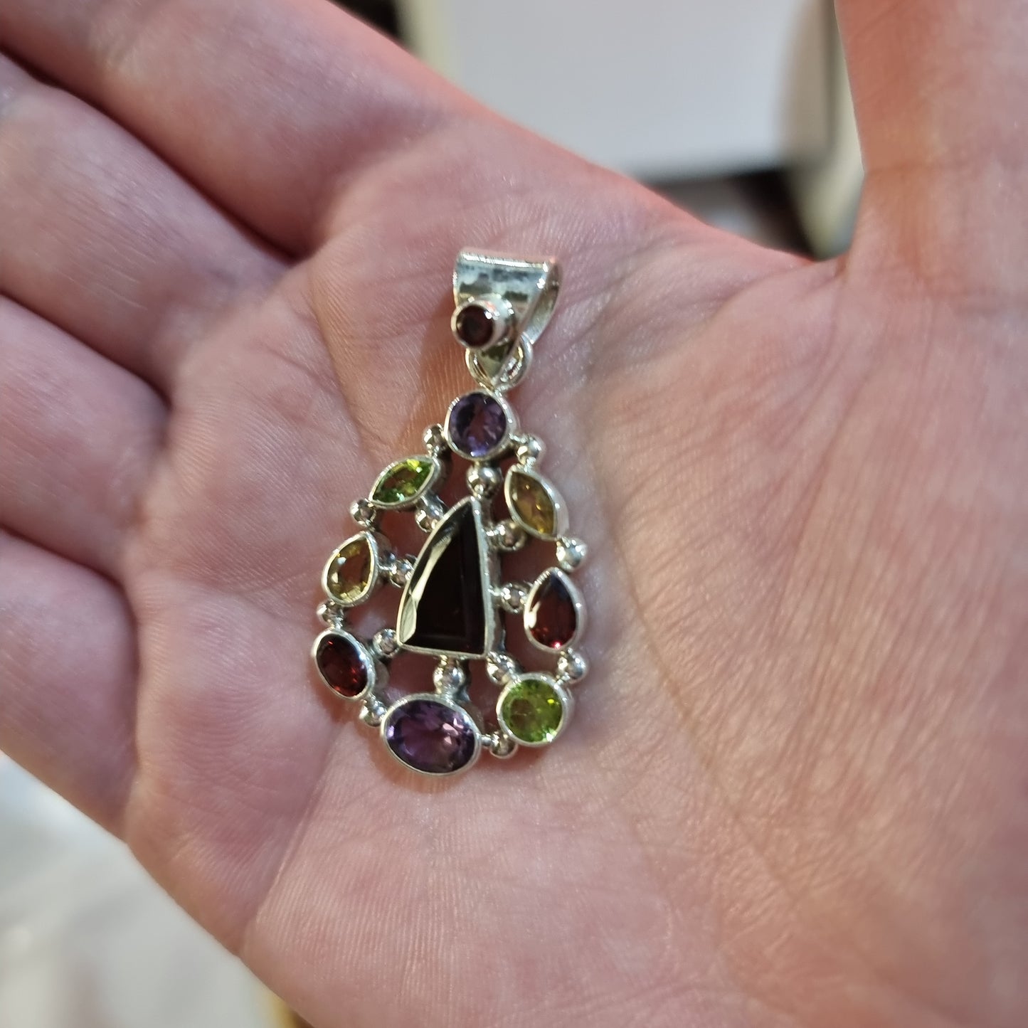 Sterling silver chakra pendant - Rivendell Shop