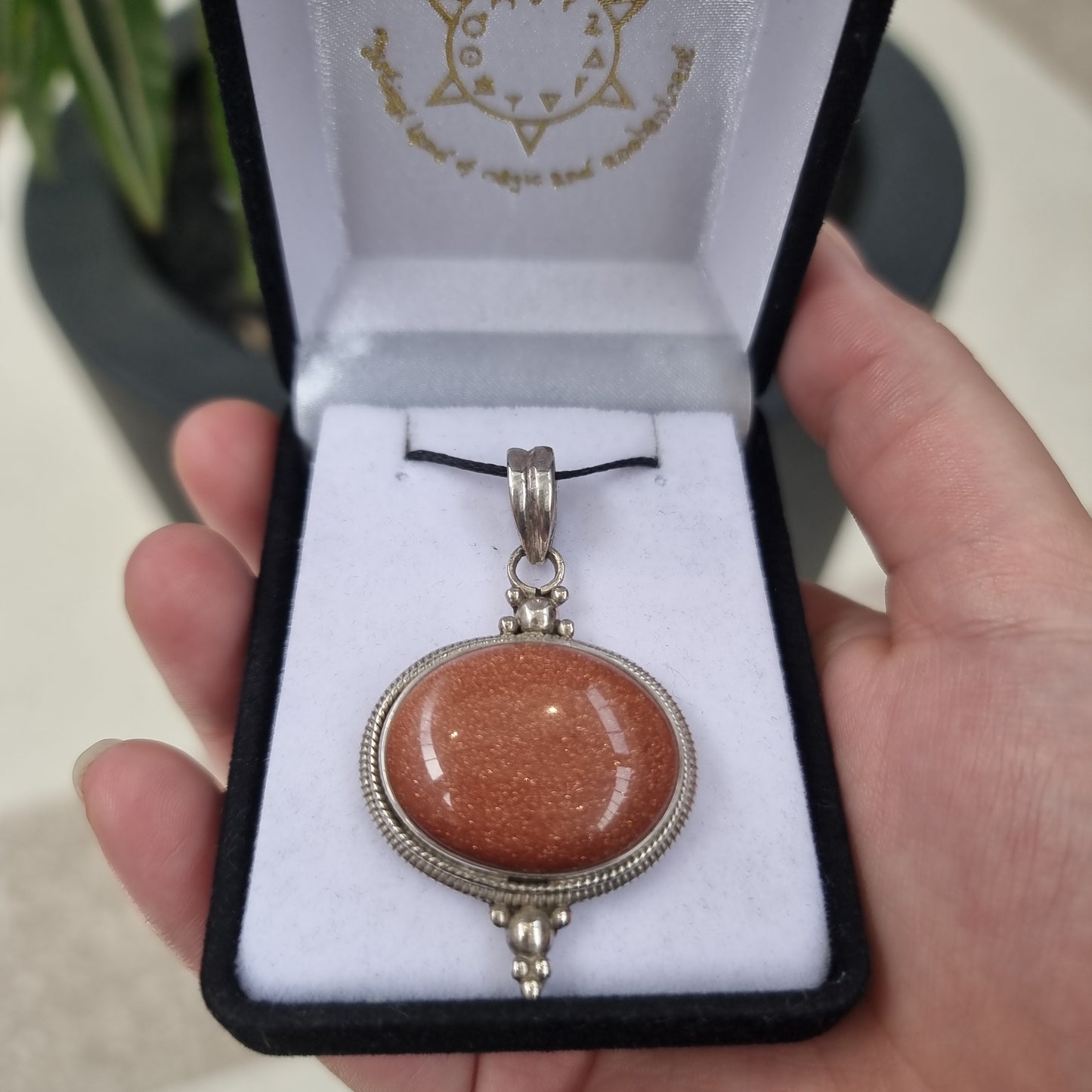 Goldstone pendant - Rivendell Shop