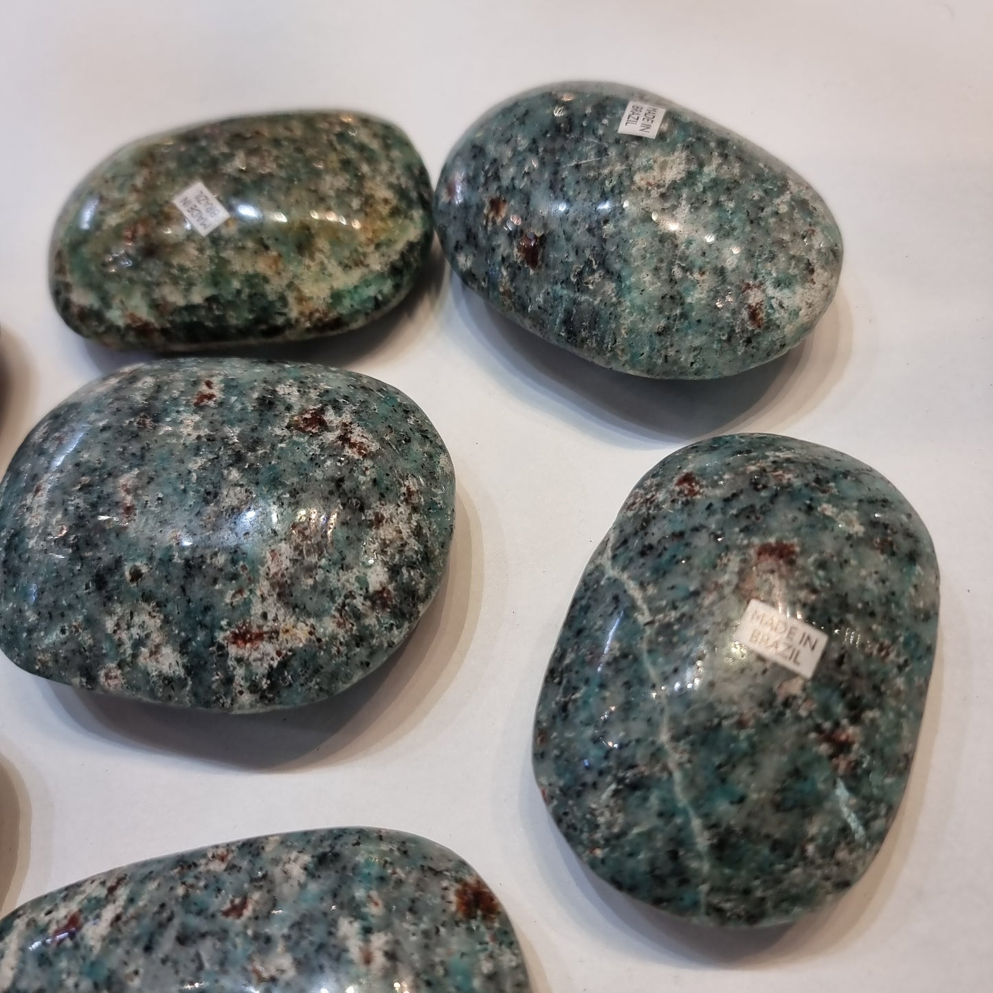 Amazonite palm stone - Rivendell Shop