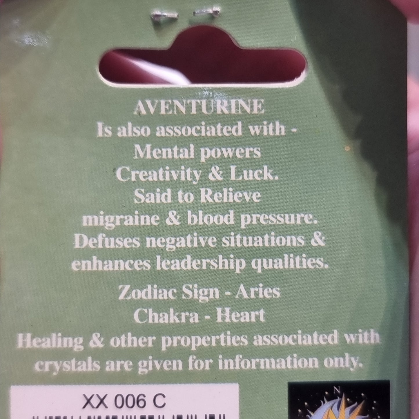 Green aventurine keychain - Rivendell Shop