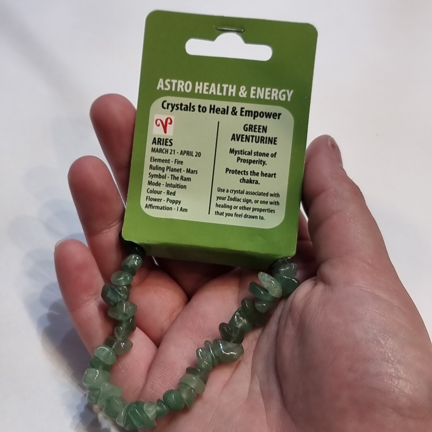Green aventurine zodiac bracelet - Rivendell Shop