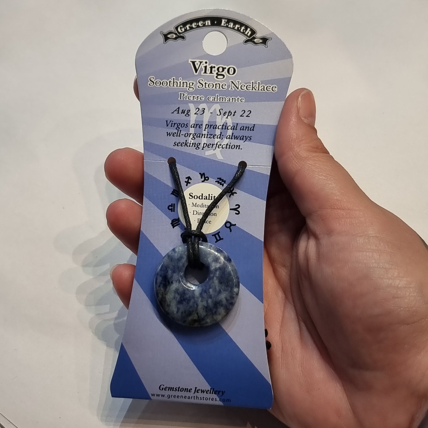 Sodalite zodiac pendant - Rivendell Shop