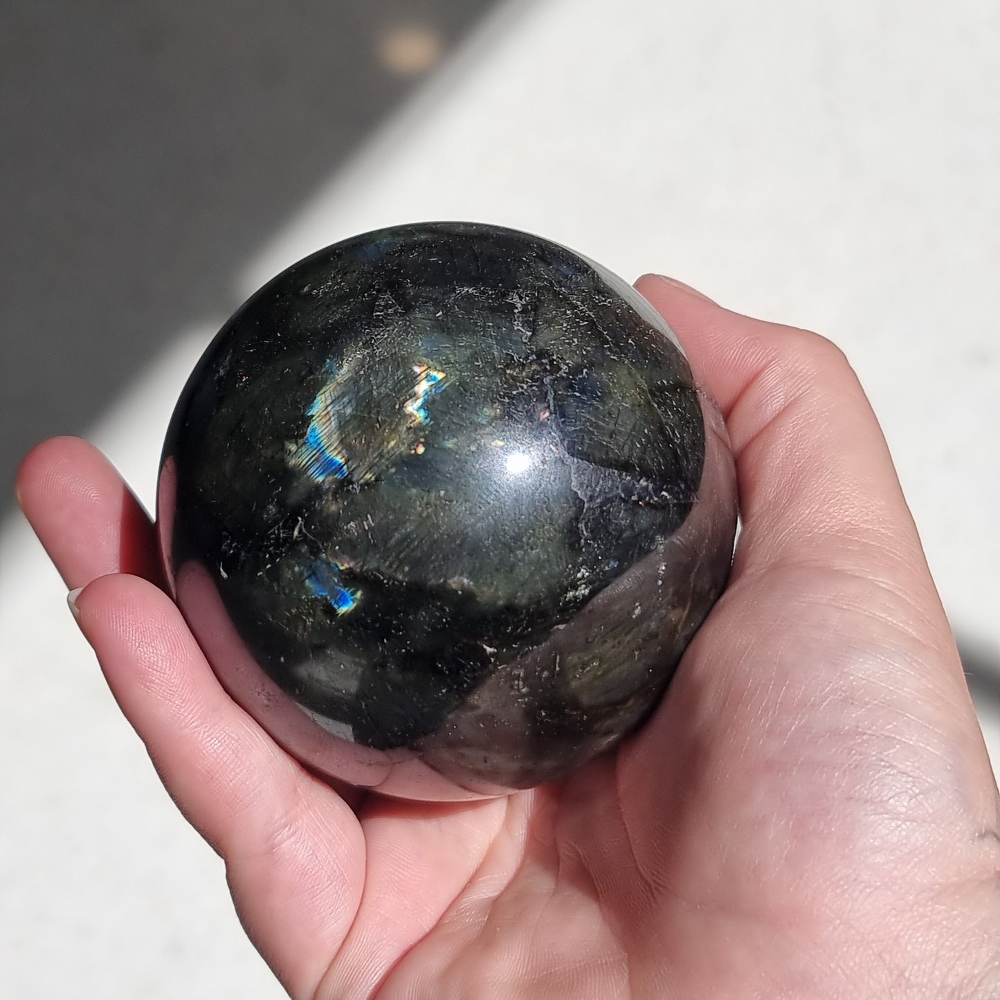 Labradorite sphere - Rivendell Shop