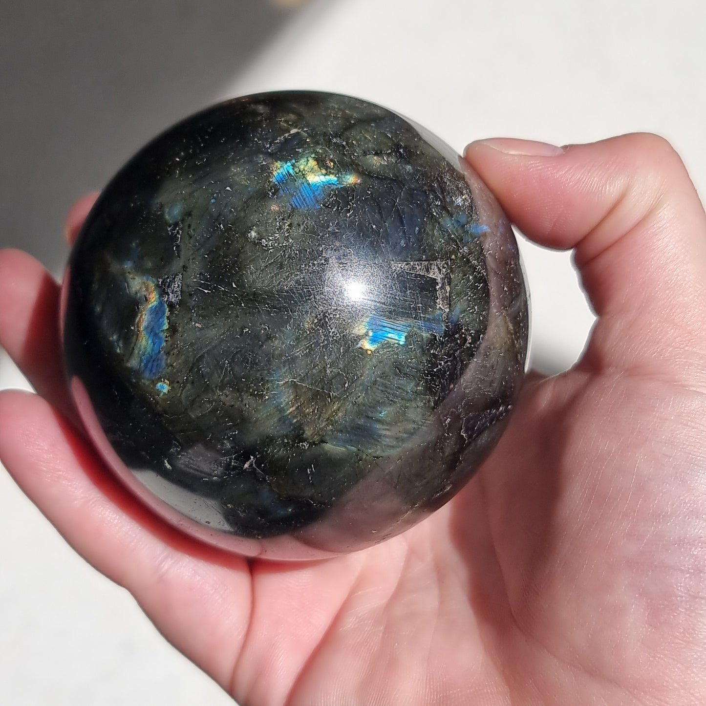 Labradorite sphere - Rivendell Shop