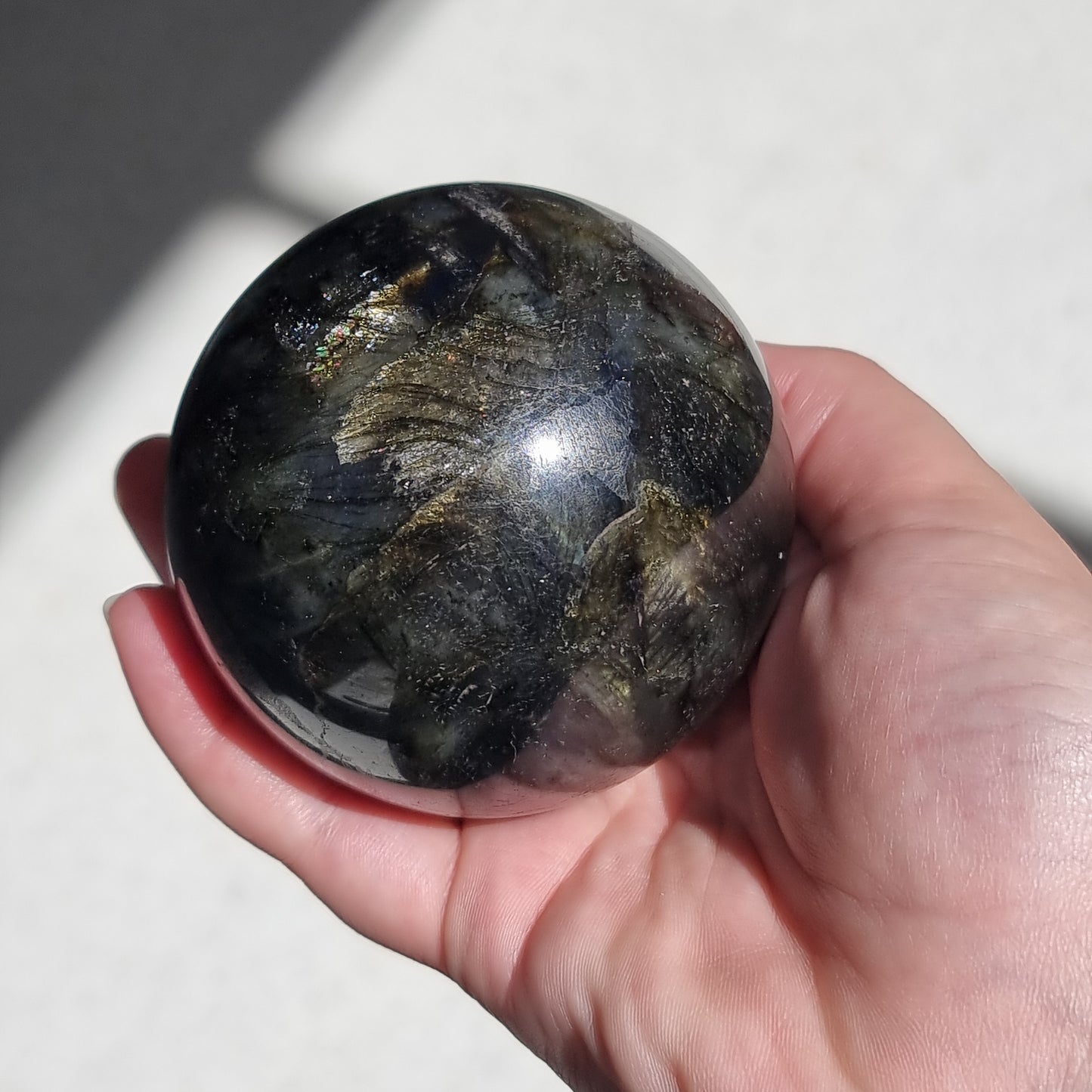 Labradorite sphere - Rivendell Shop