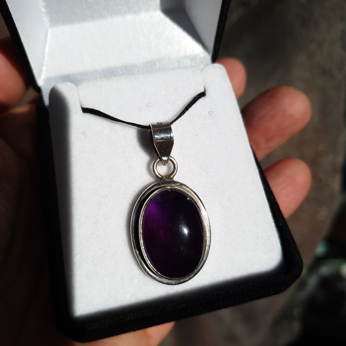 Amethyst 925 Sterling Silver Pendant - Rivendell Shop
