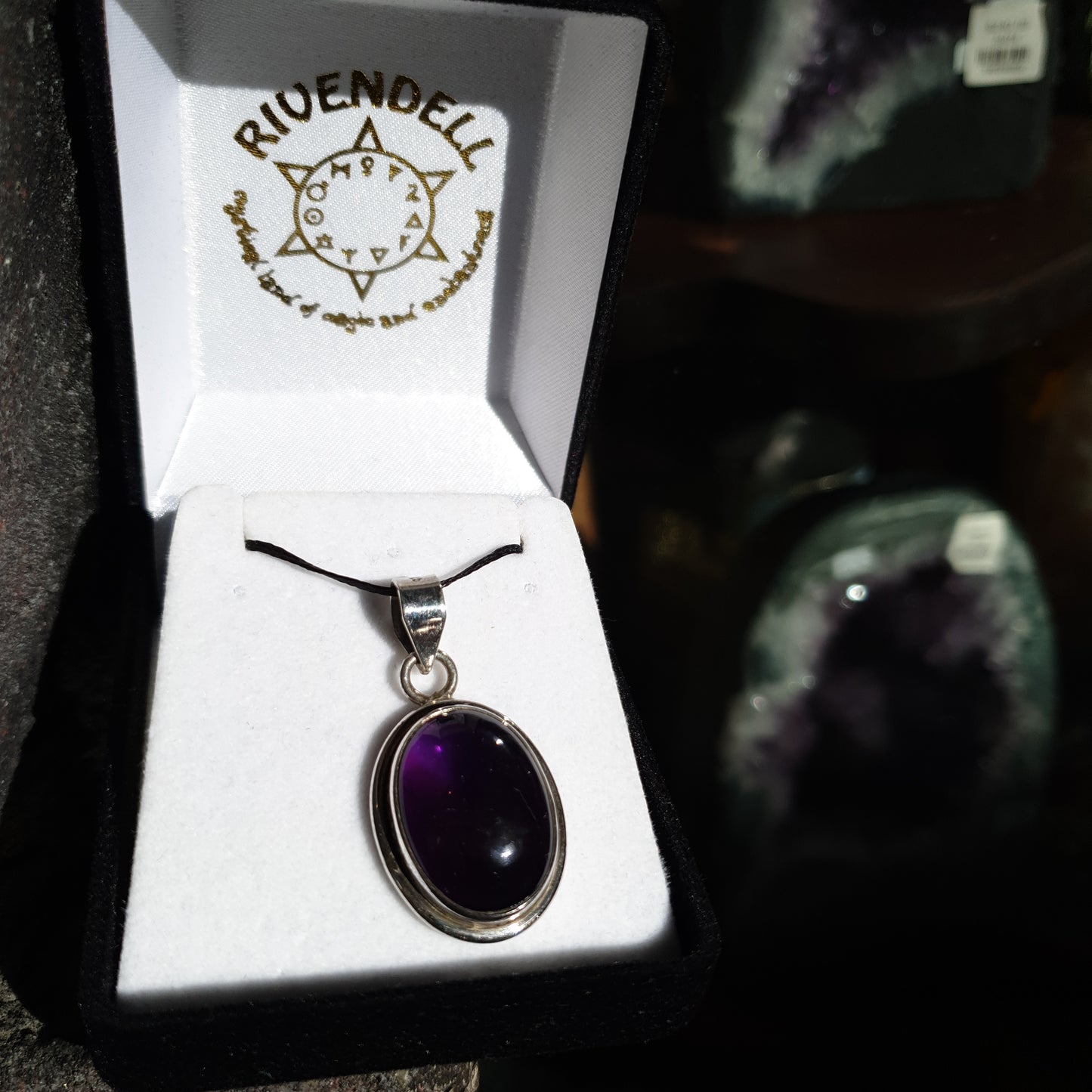Amethyst 925 Sterling Silver Pendant - Rivendell Shop