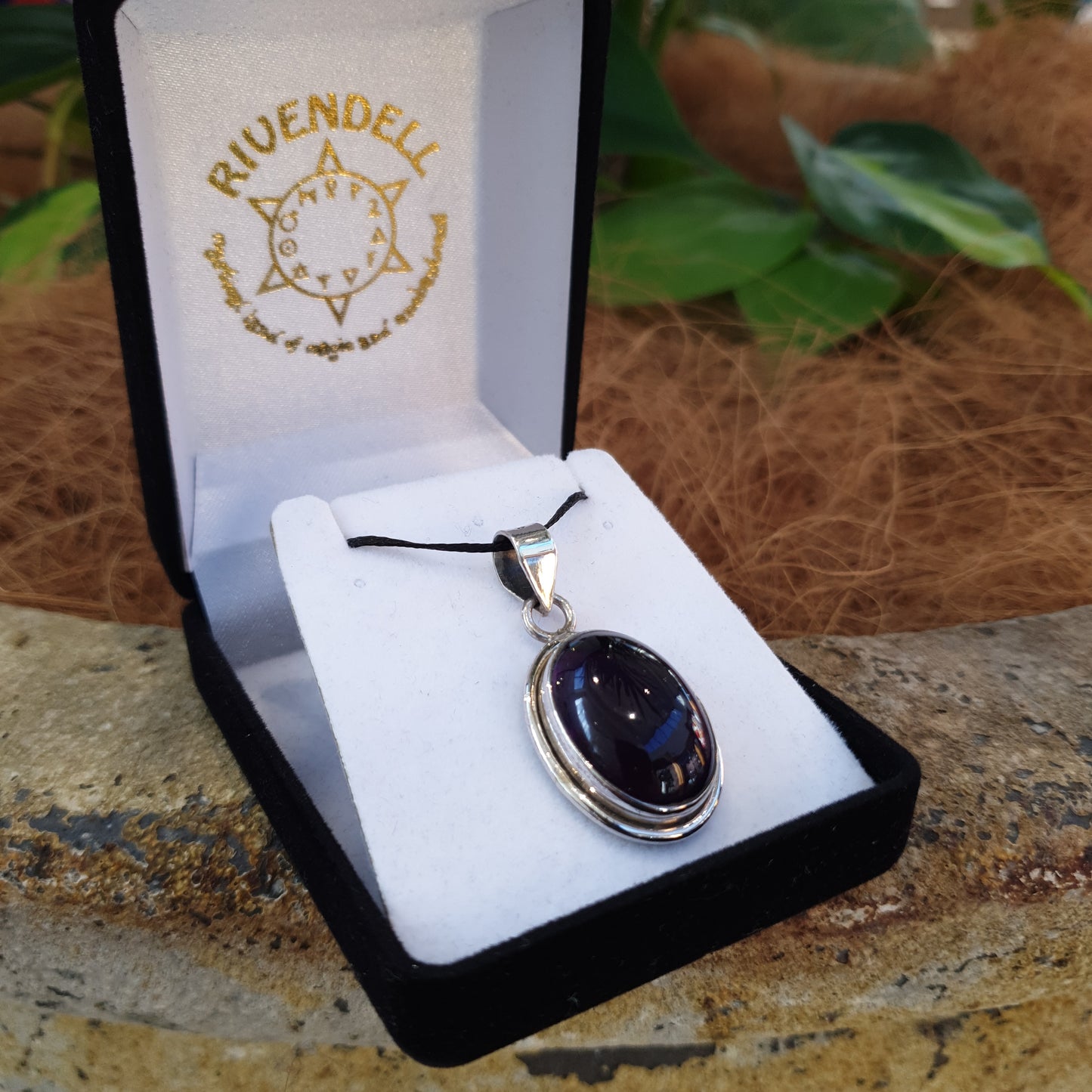 Amethyst 925 Sterling Silver Pendant - Rivendell Shop