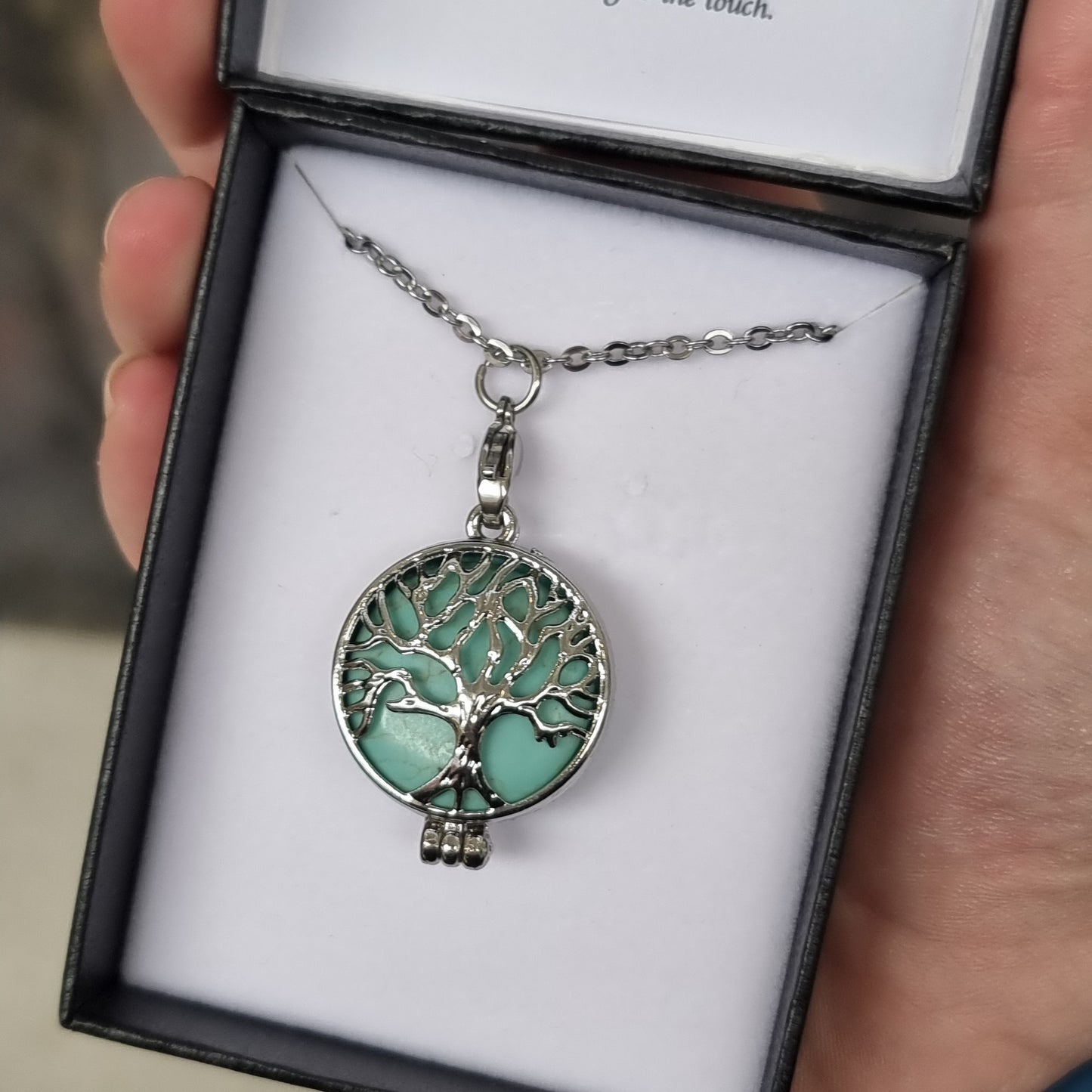 March birthstone pendant - Rivendell Shop