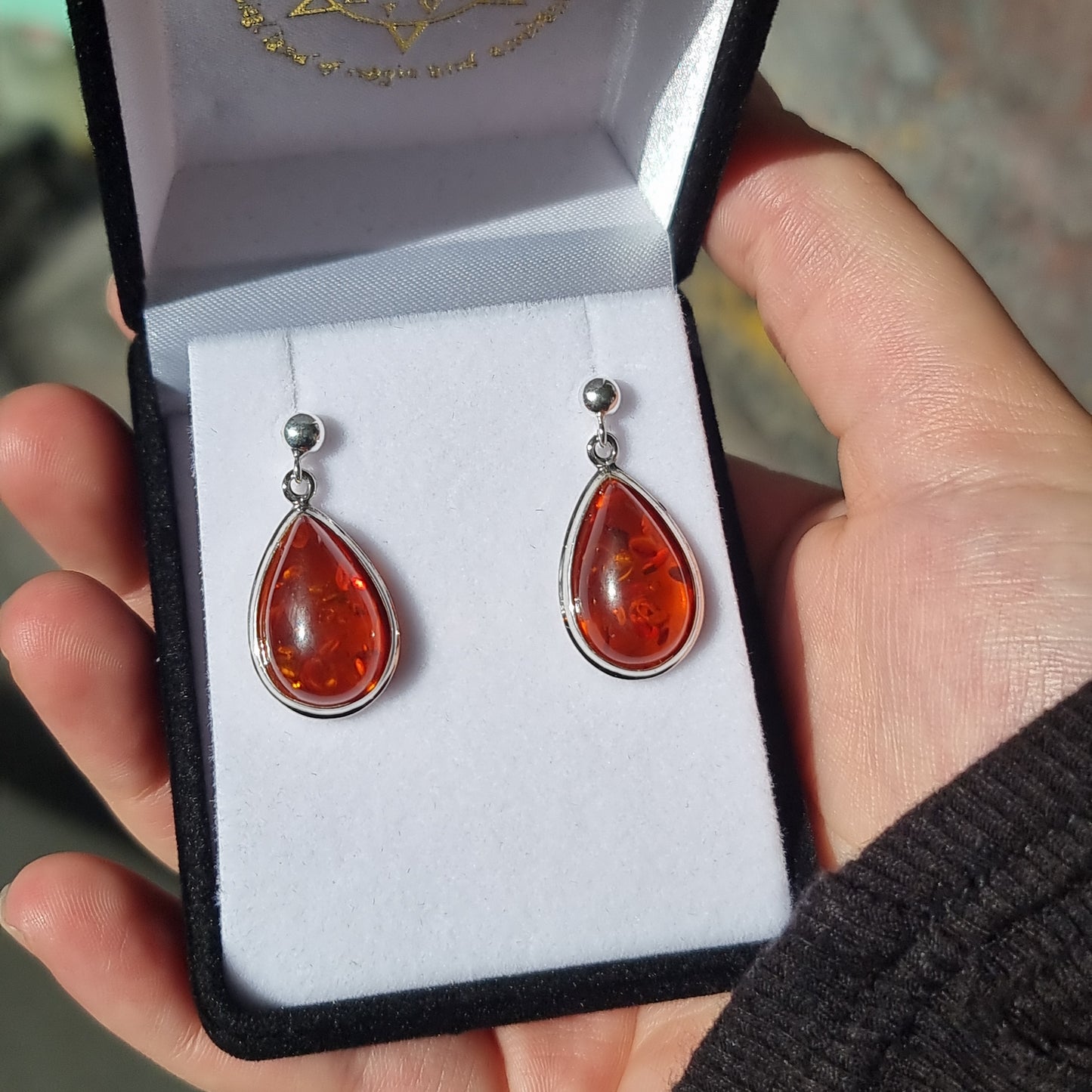Amber earrings - Rivendell Shop