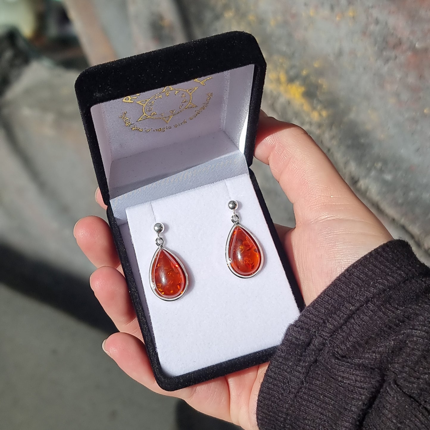 Amber earrings - Rivendell Shop