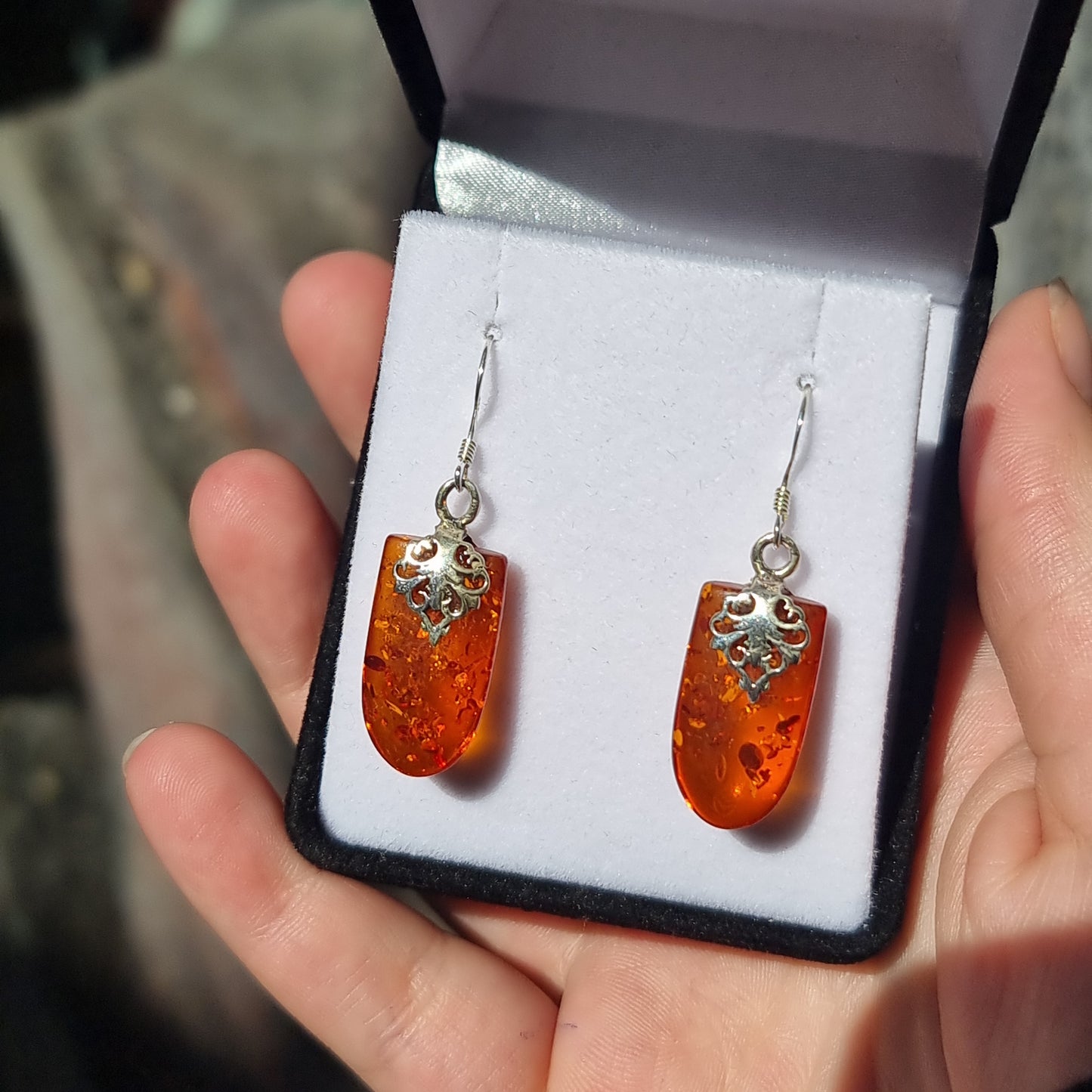 Amber earrings - Rivendell Shop