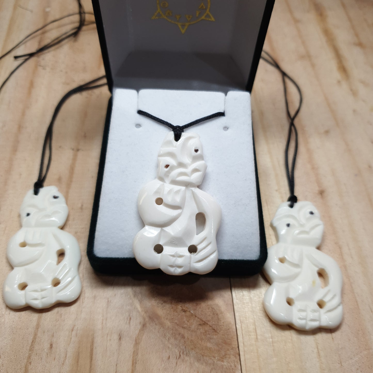 Tiki Bone Carving Pendant - Rivendell Shop
