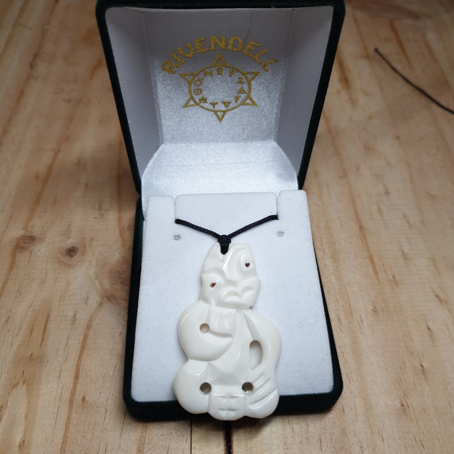Tiki Bone Carving Pendant - Rivendell Shop