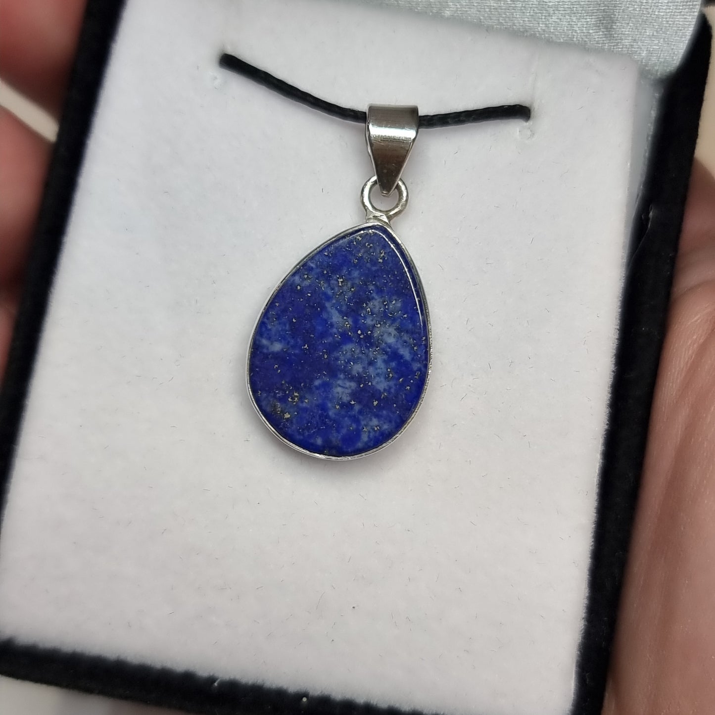 Lapis lazuli sterling silver pendant - Rivendell Shop