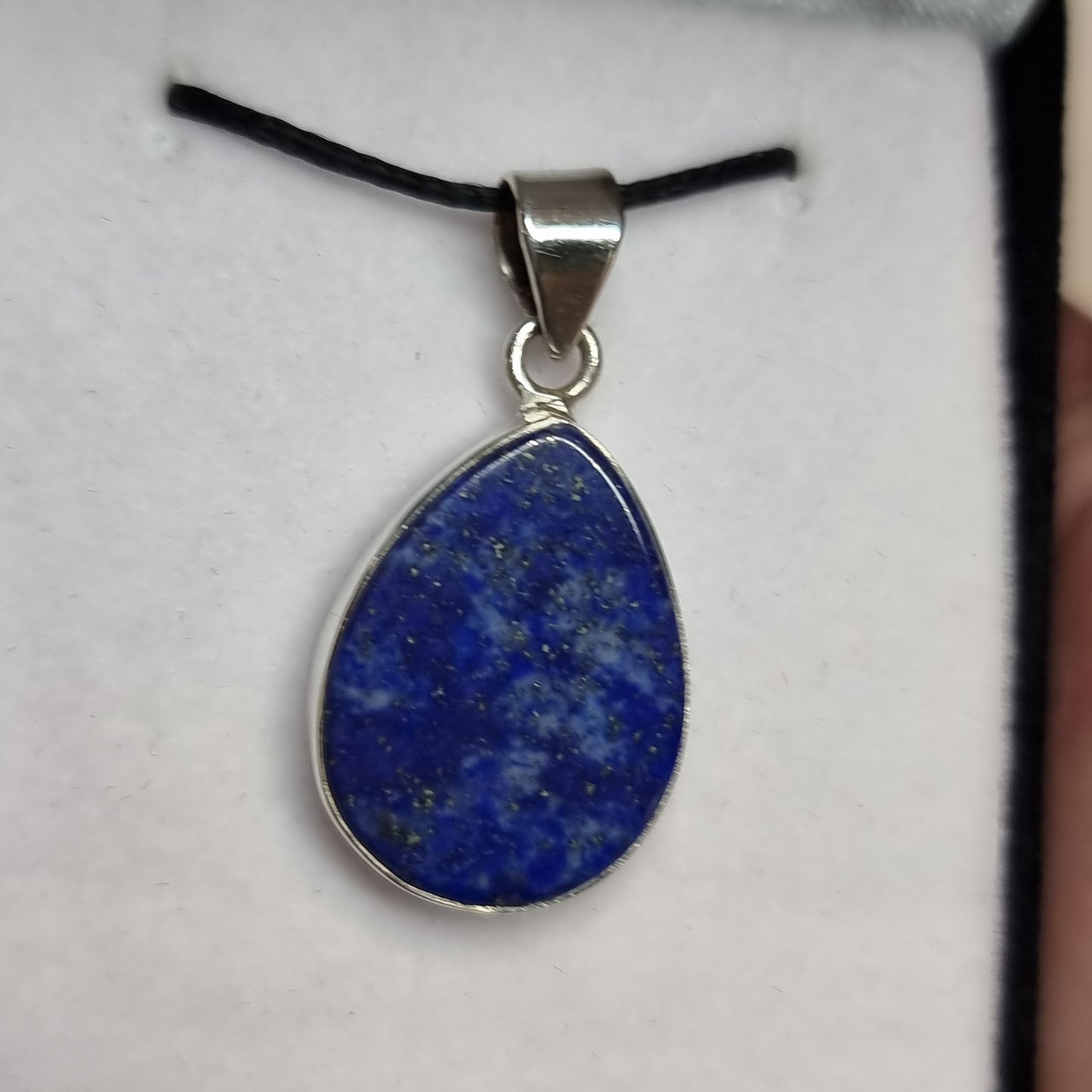 Lapis lazuli sterling silver pendant - Rivendell Shop