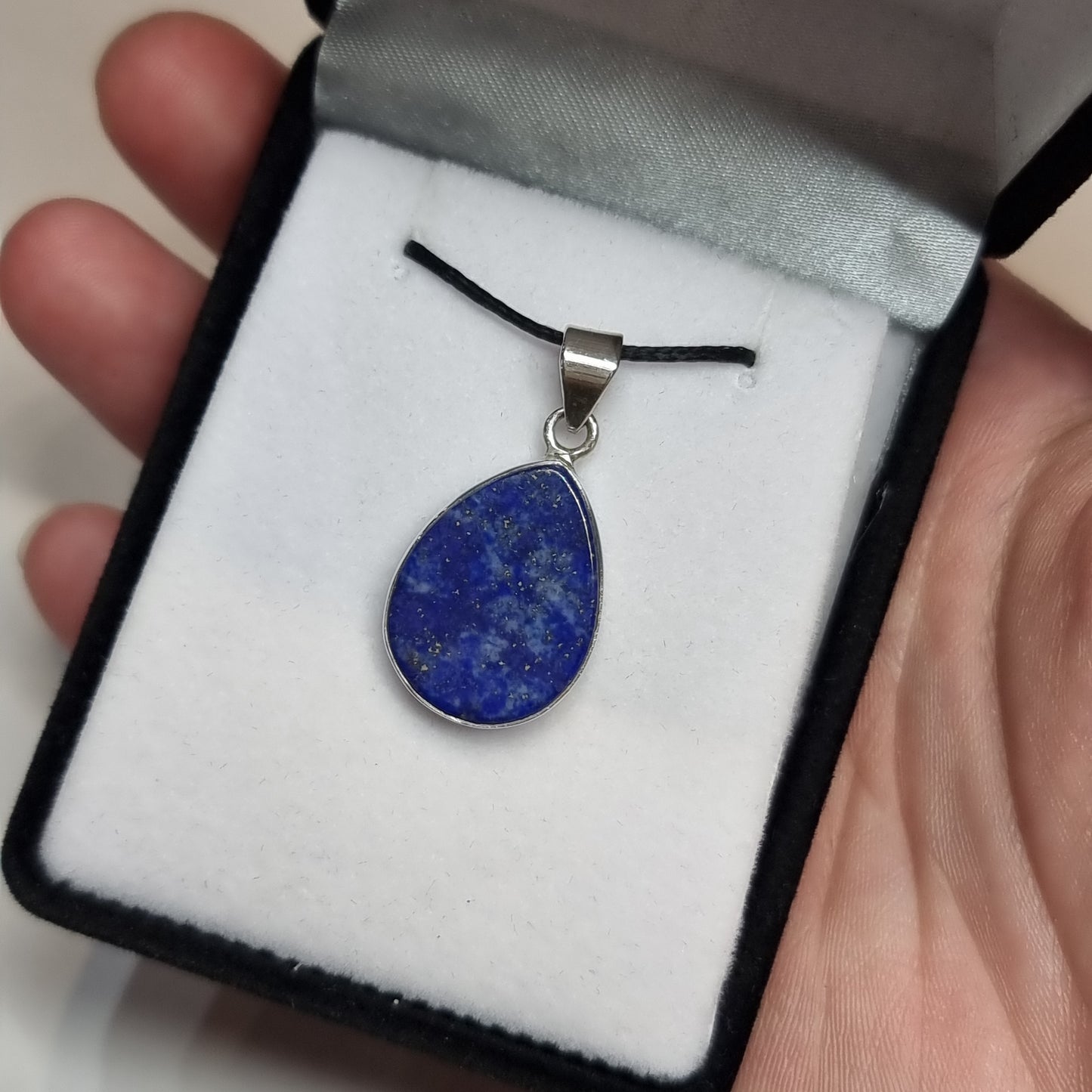Lapis lazuli sterling silver pendant - Rivendell Shop