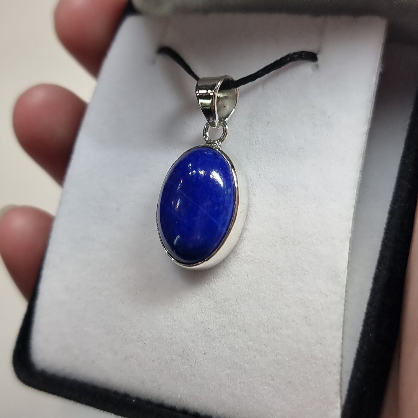 Lapis lazuli sterling silver pendant - Rivendell Shop