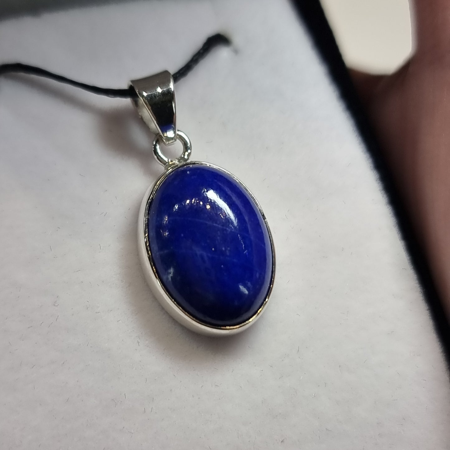 Lapis lazuli sterling silver pendant - Rivendell Shop