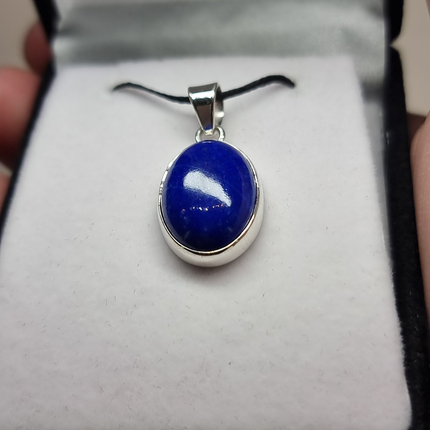 Lapis lazuli sterling silver pendant - Rivendell Shop