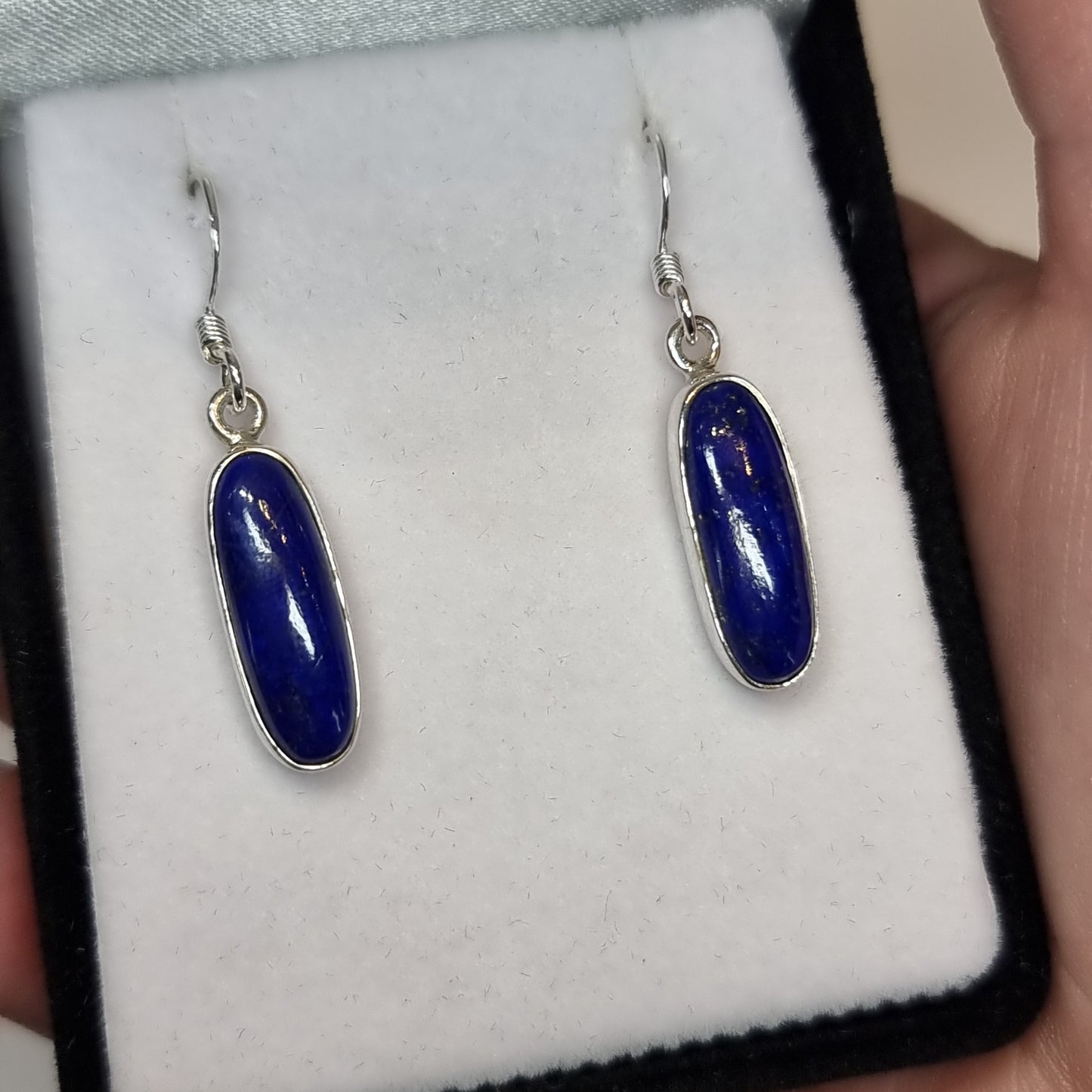 Lapis lazuli sterling silver earrings - Rivendell Shop