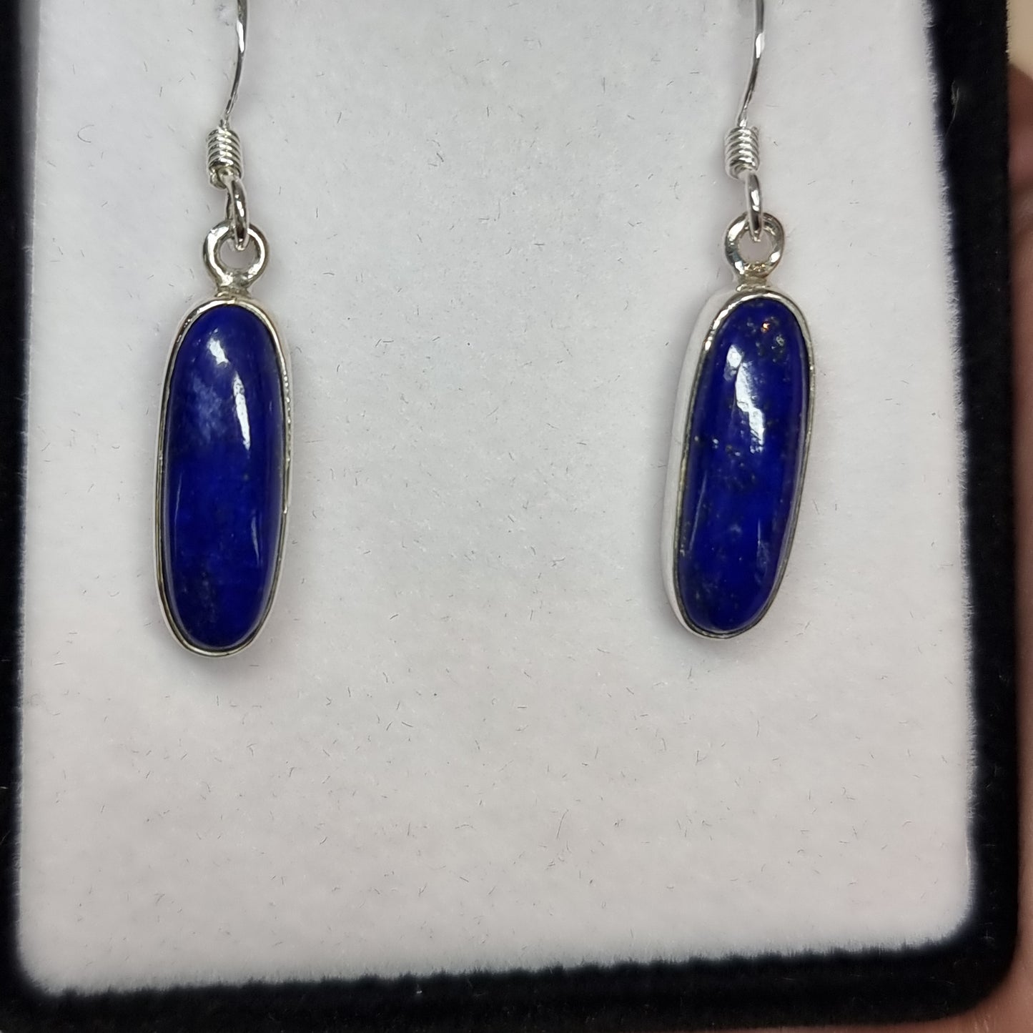 Lapis lazuli sterling silver earrings - Rivendell Shop