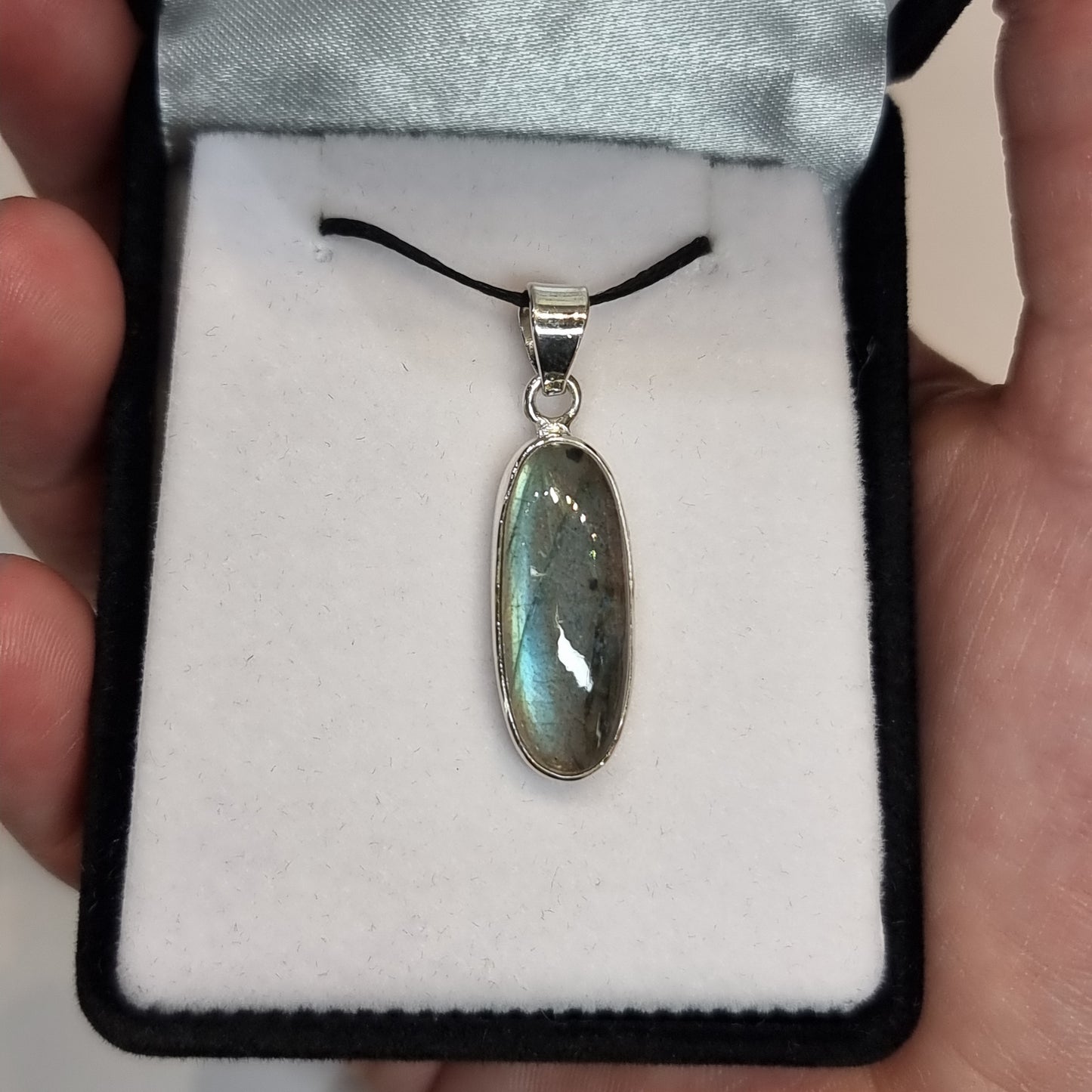 Labradorite sterling silver pendant - Rivendell Shop