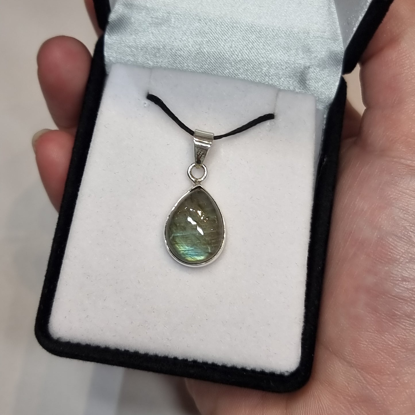 Labradorite sterling silver pendant - Rivendell Shop