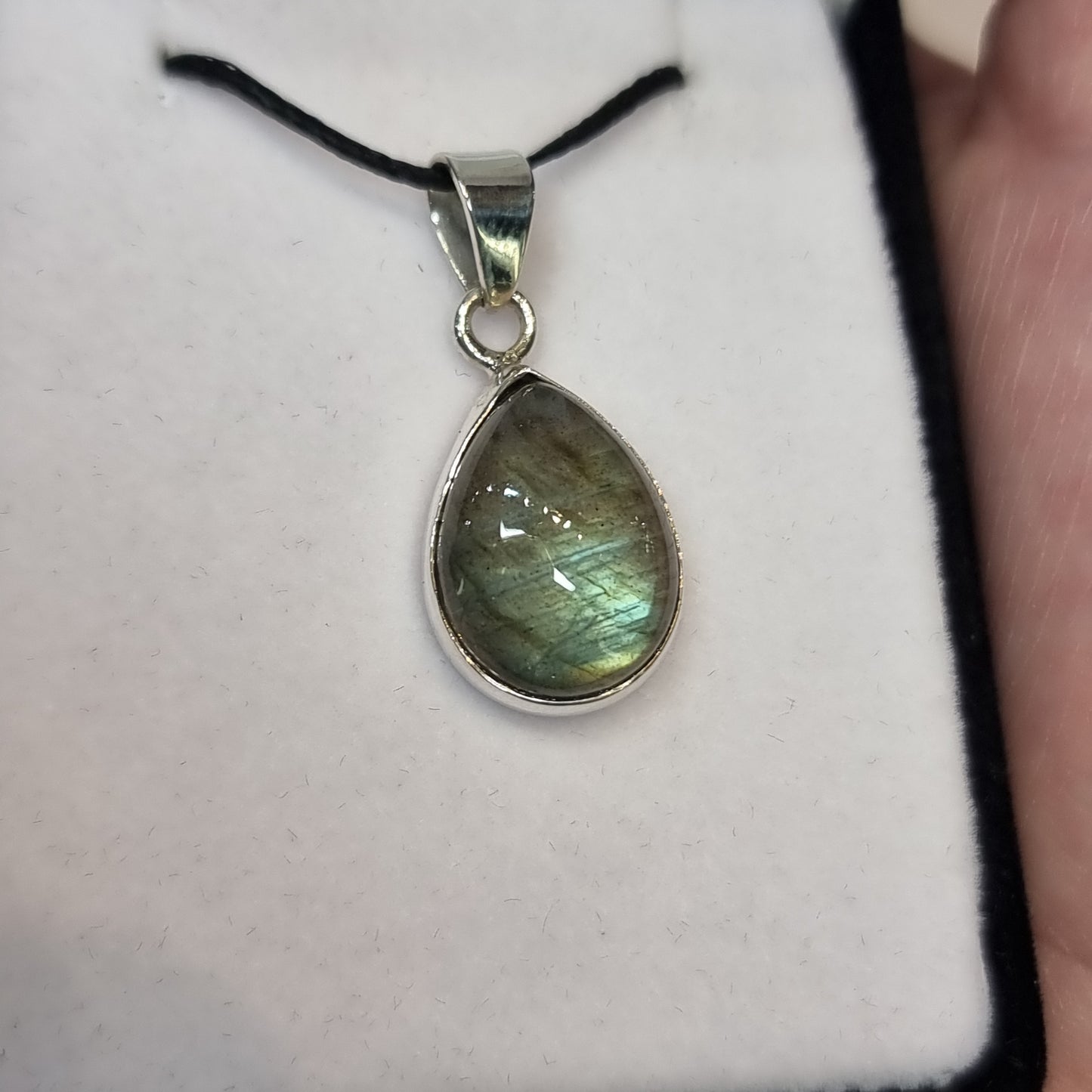 Labradorite sterling silver pendant - Rivendell Shop