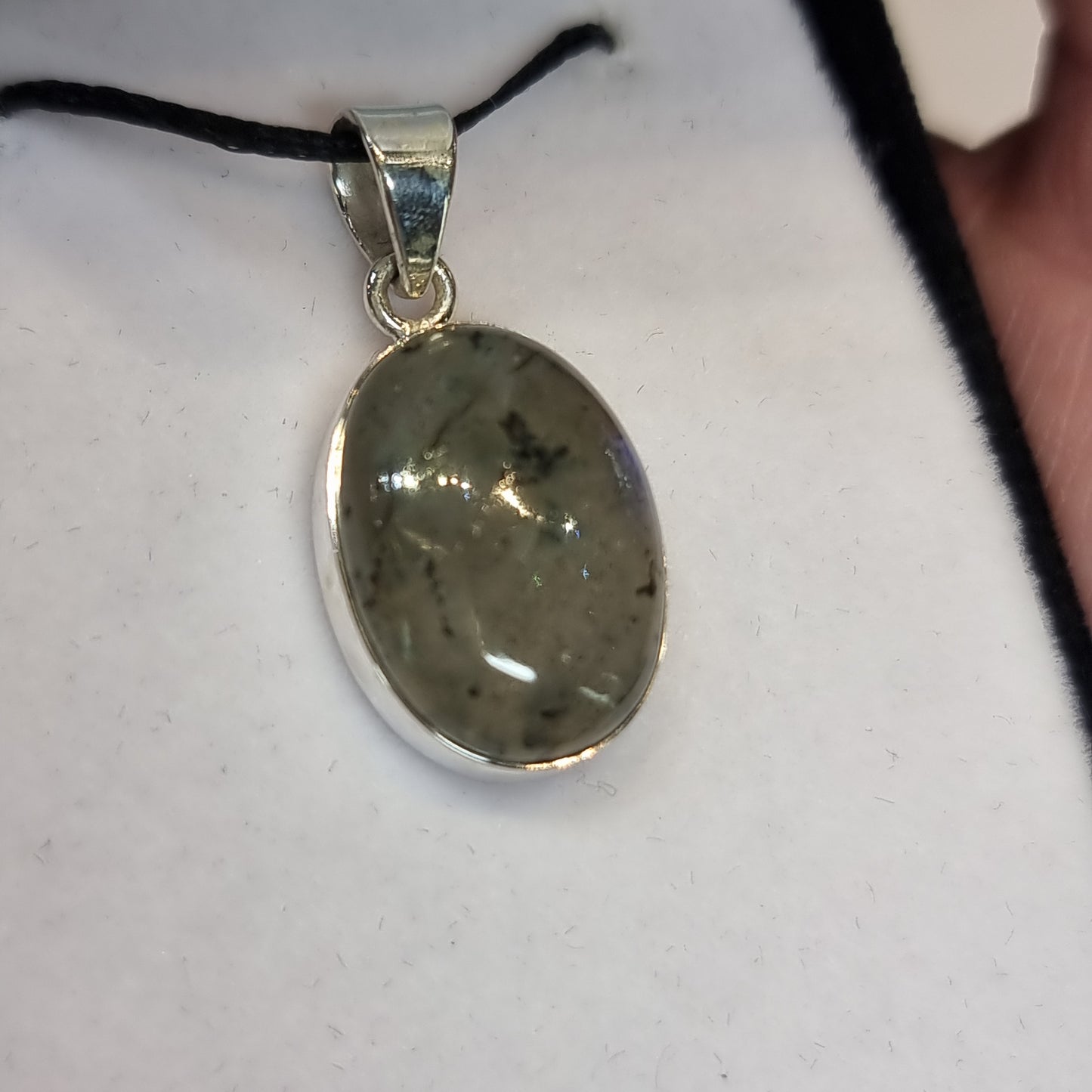 Labradorite sterling silver pendant - Rivendell Shop