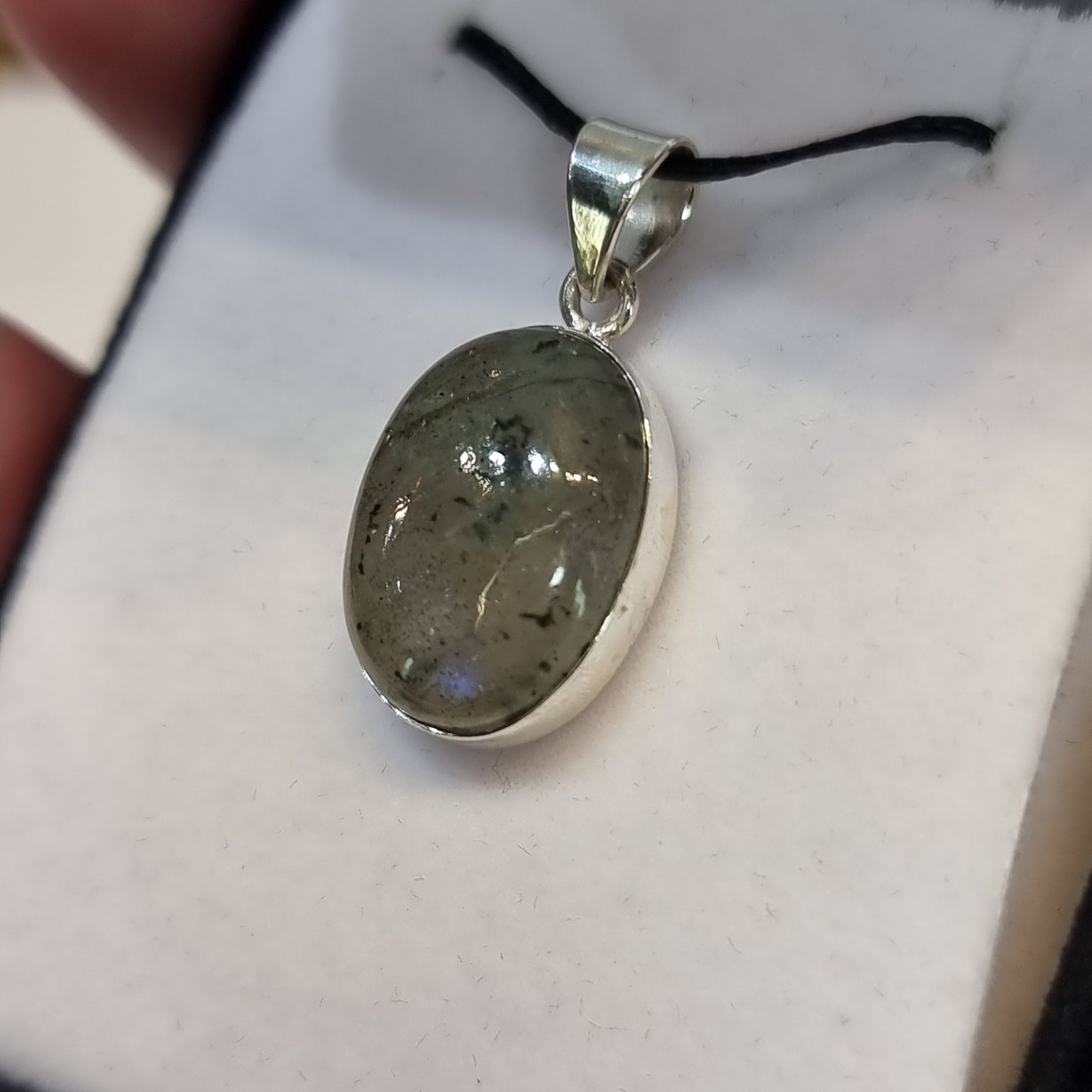 Labradorite sterling silver pendant - Rivendell Shop