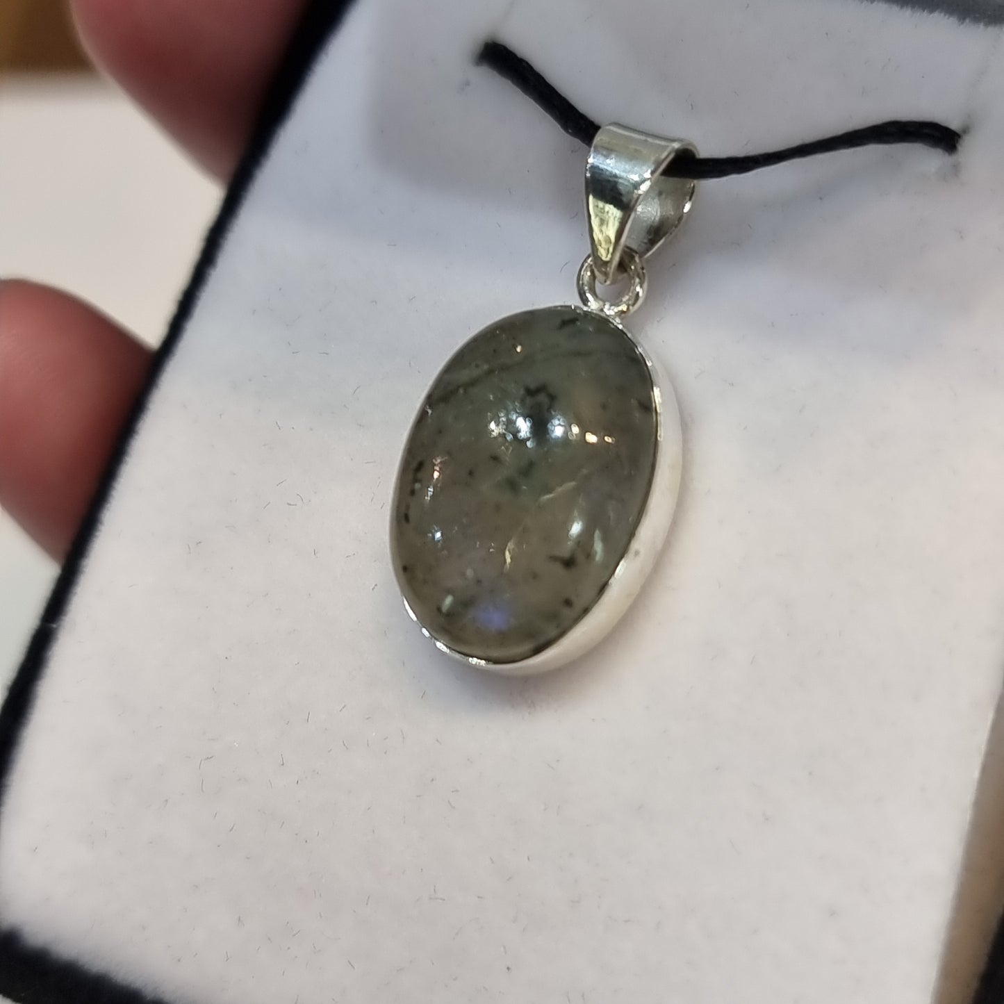 Labradorite sterling silver pendant - Rivendell Shop