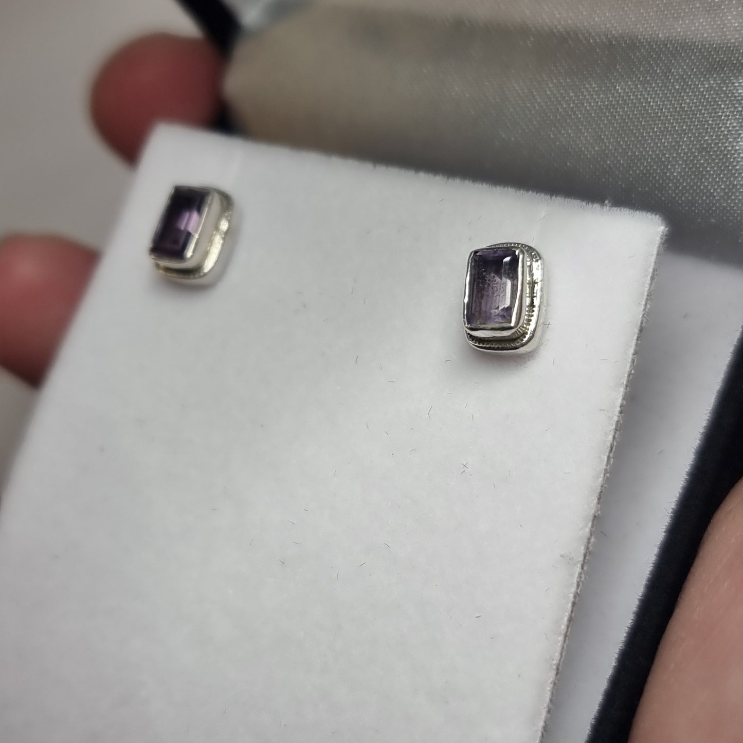 Amethyst studs - Rivendell Shop