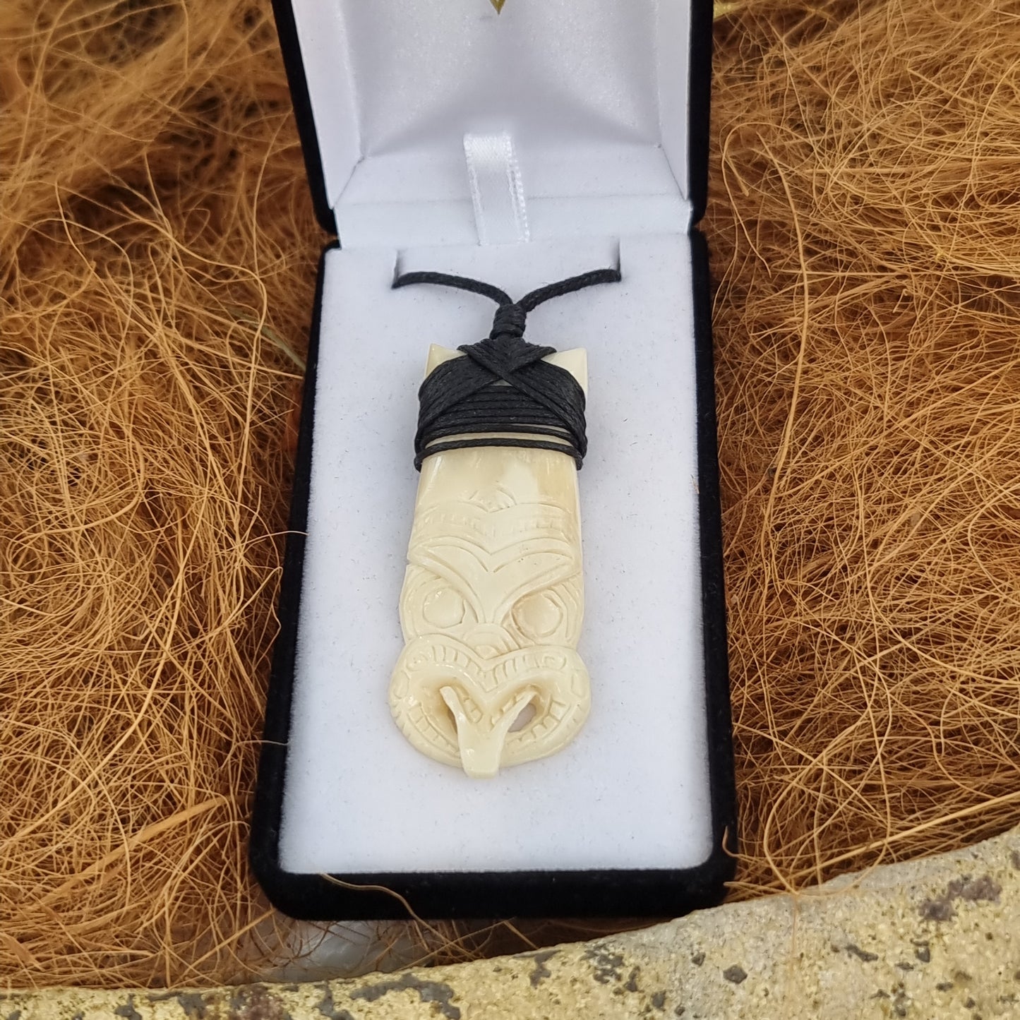 Tiki bone carving - Rivendell Shop