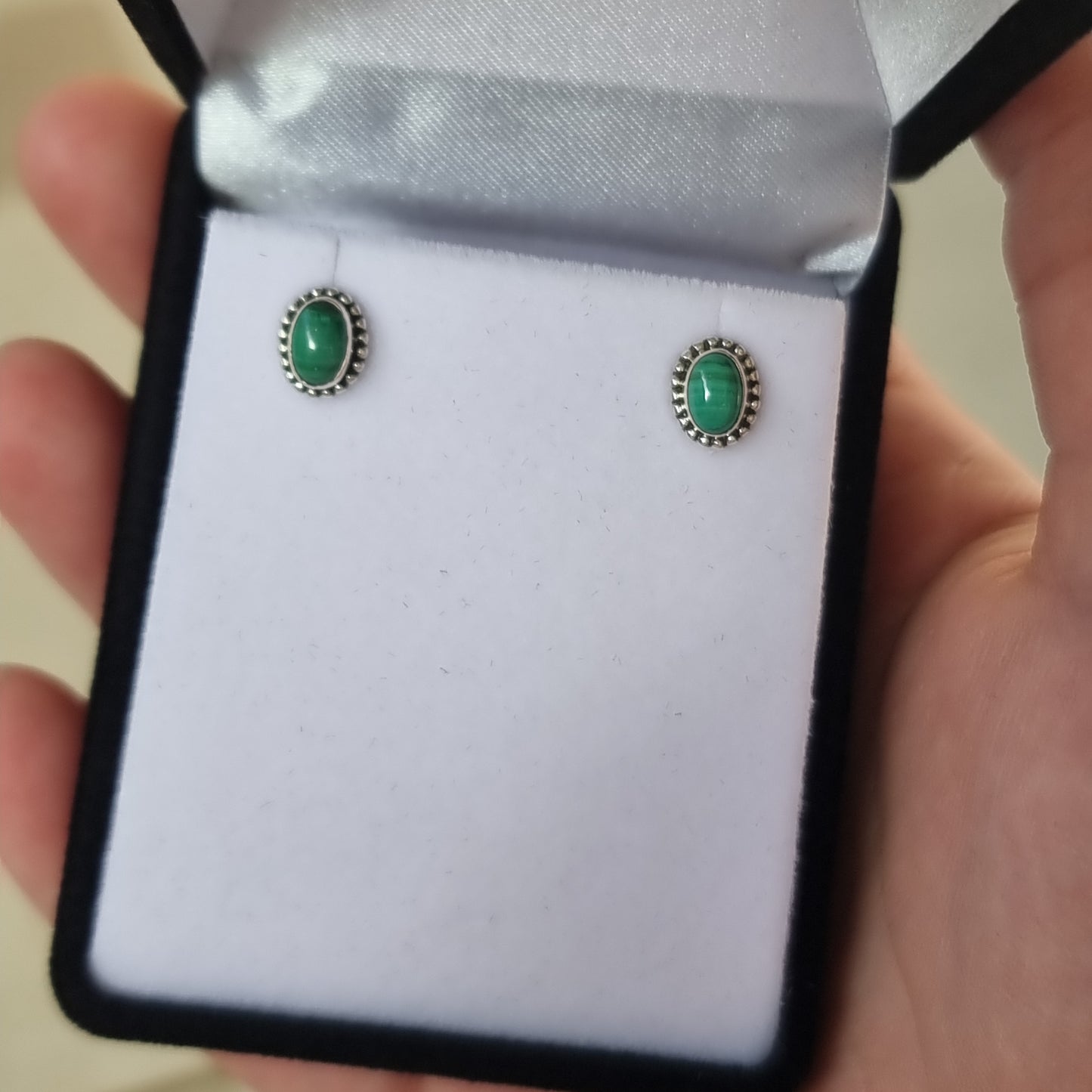 Malachite studs - Rivendell Shop