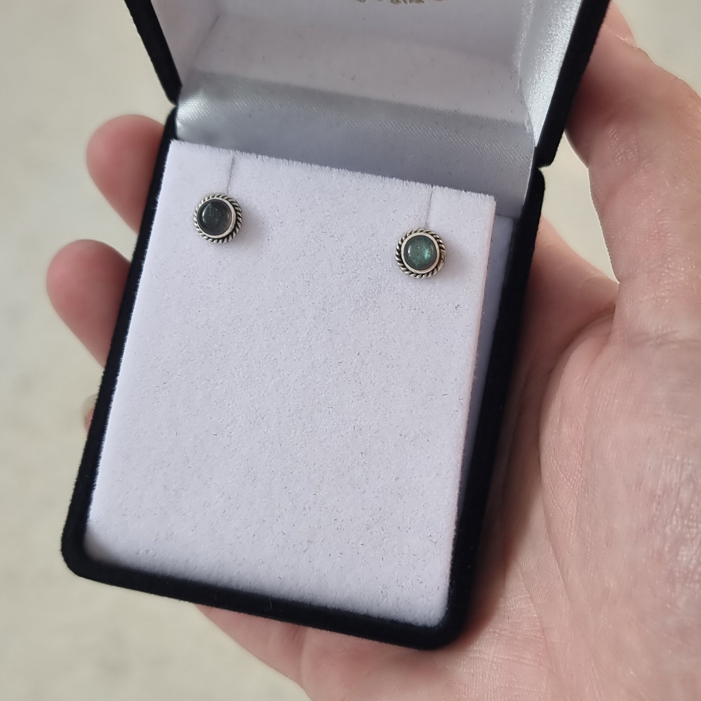 Labradorite studs - Rivendell Shop