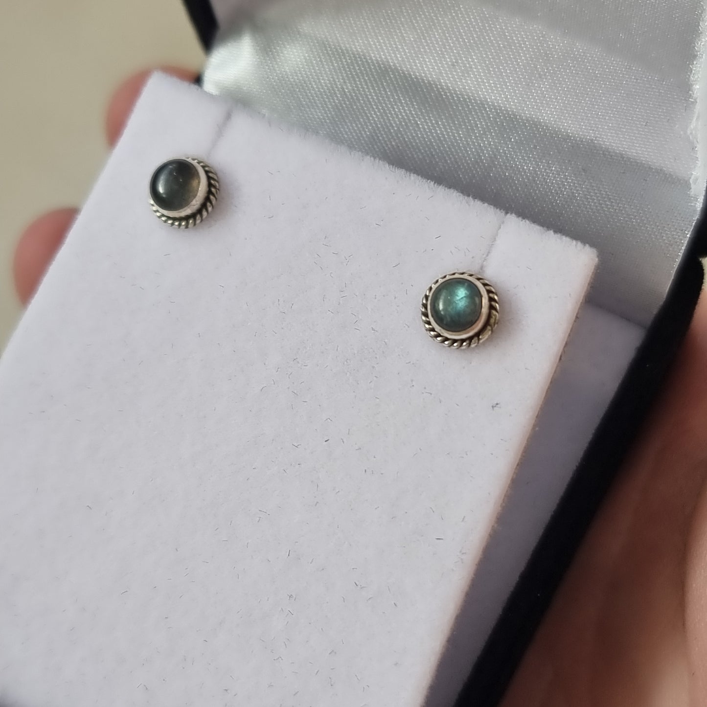 Labradorite studs - Rivendell Shop