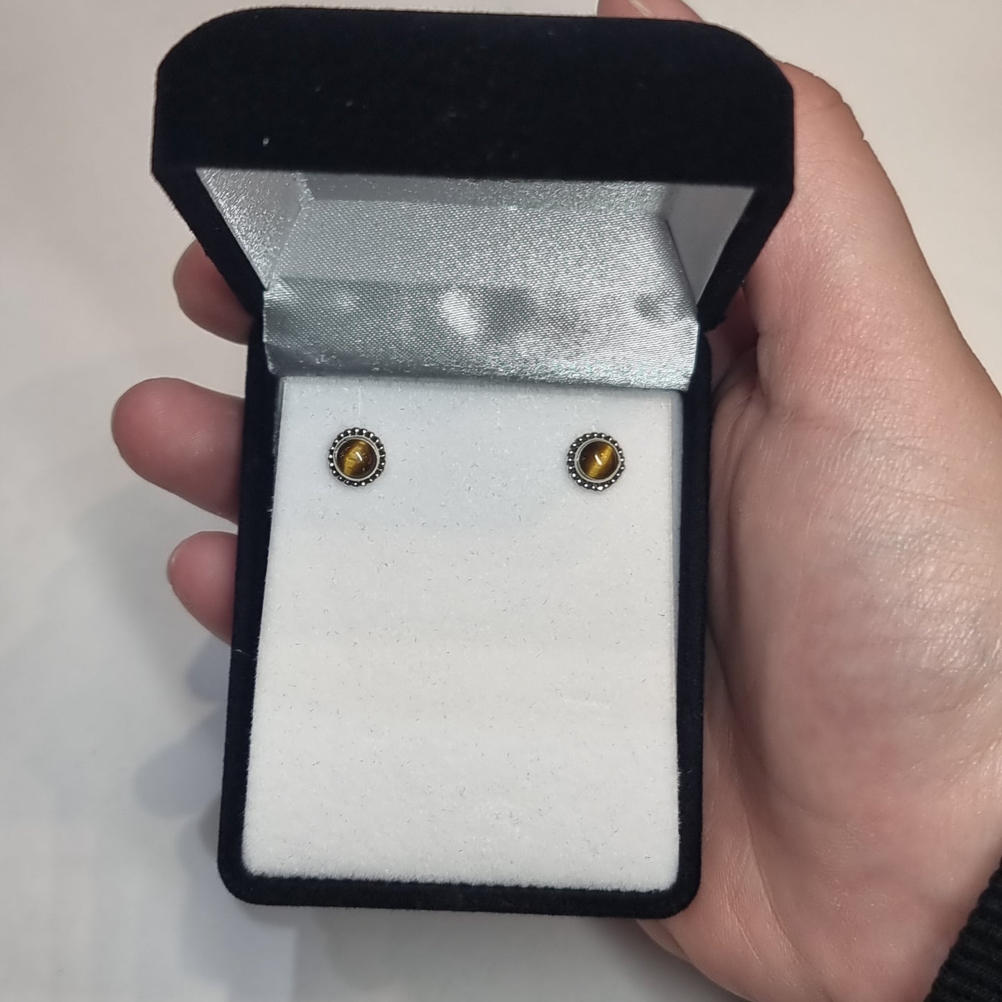 Tigers eye studs - Rivendell Shop