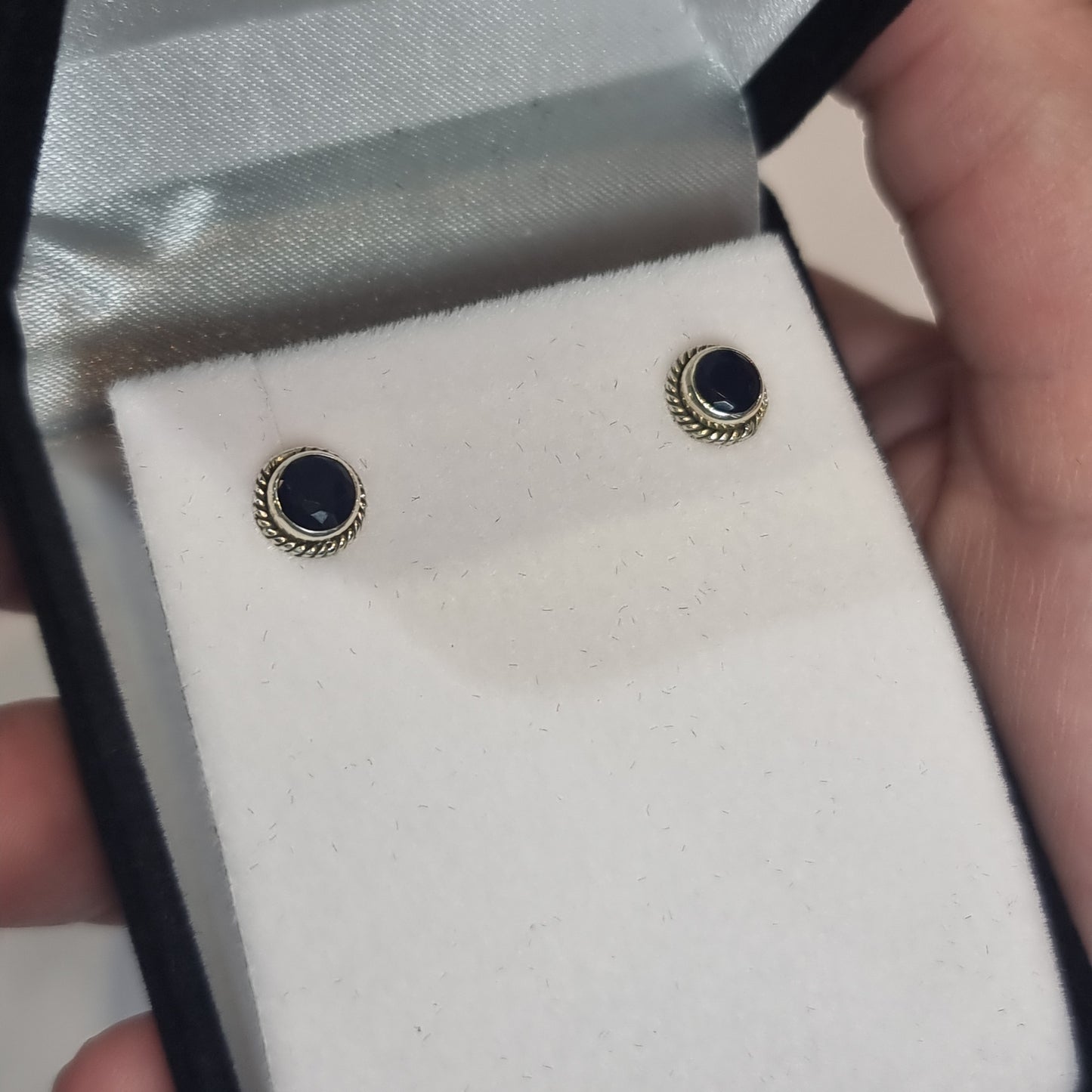 Sapphire studs - Rivendell Shop