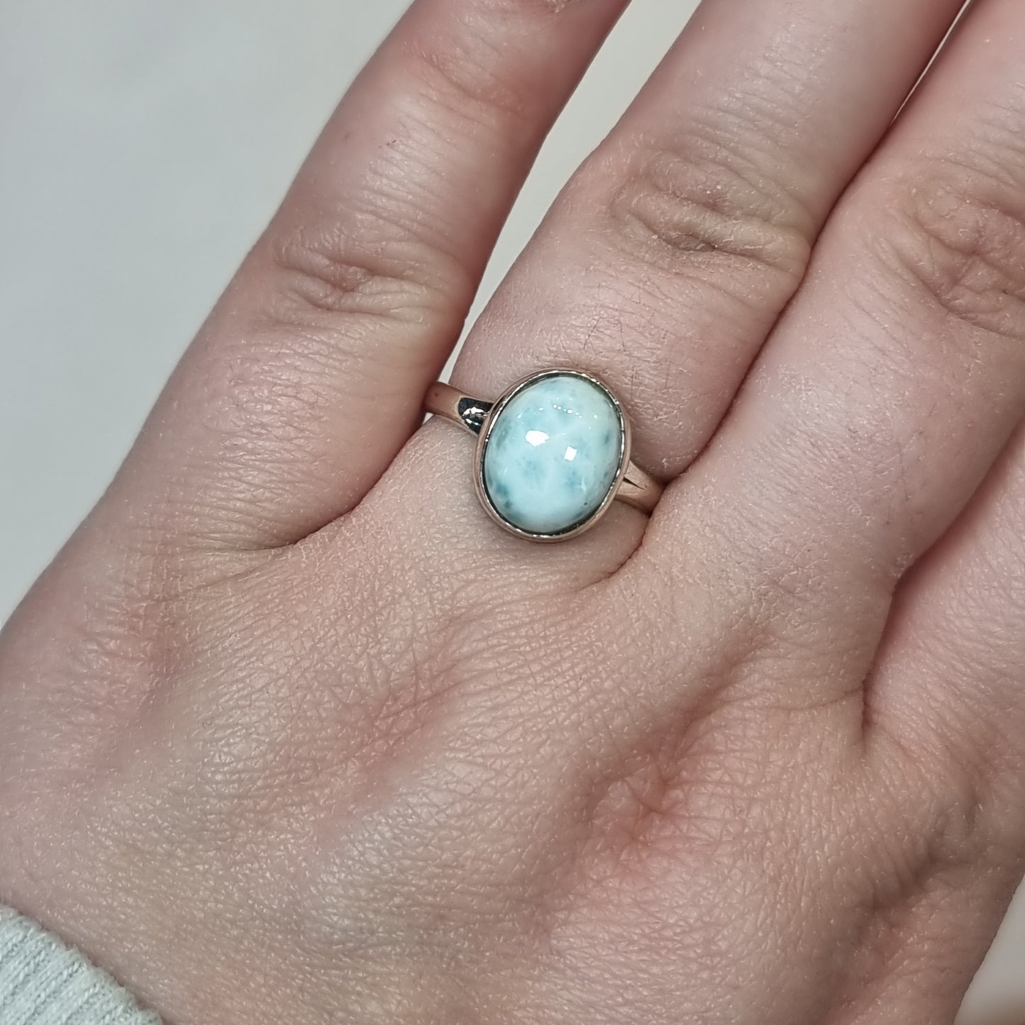 Larimar ring - Rivendell Shop