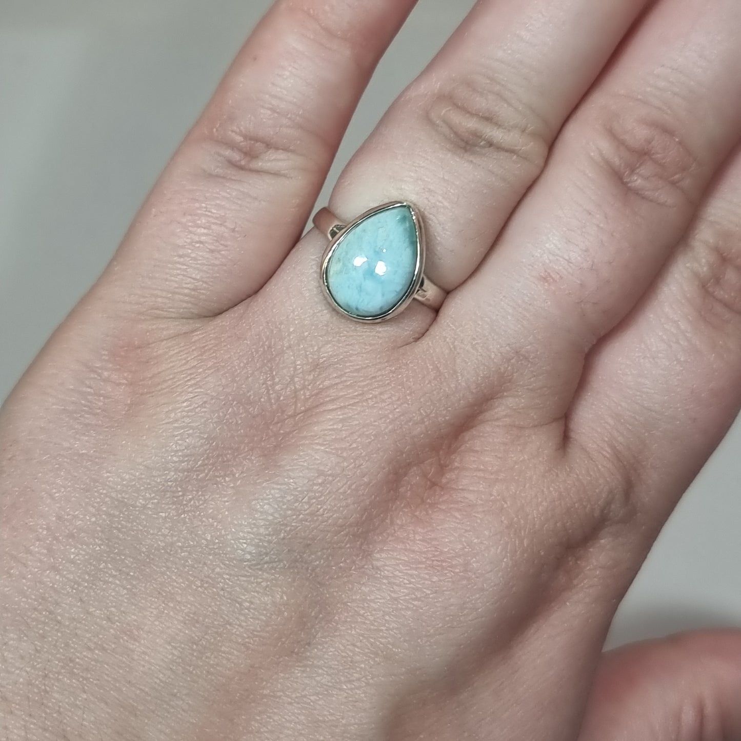 Larimar ring - Rivendell Shop