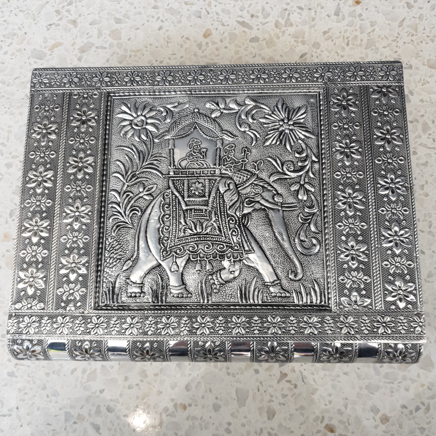 Elephant Silver Jewellery Box - Rivendell Shop