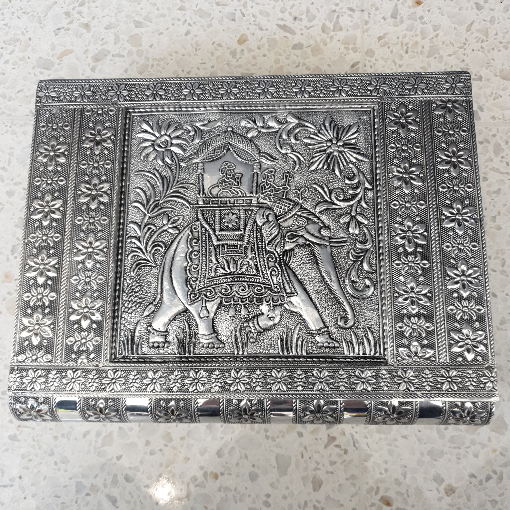Elephant Silver Jewellery Box - Rivendell Shop